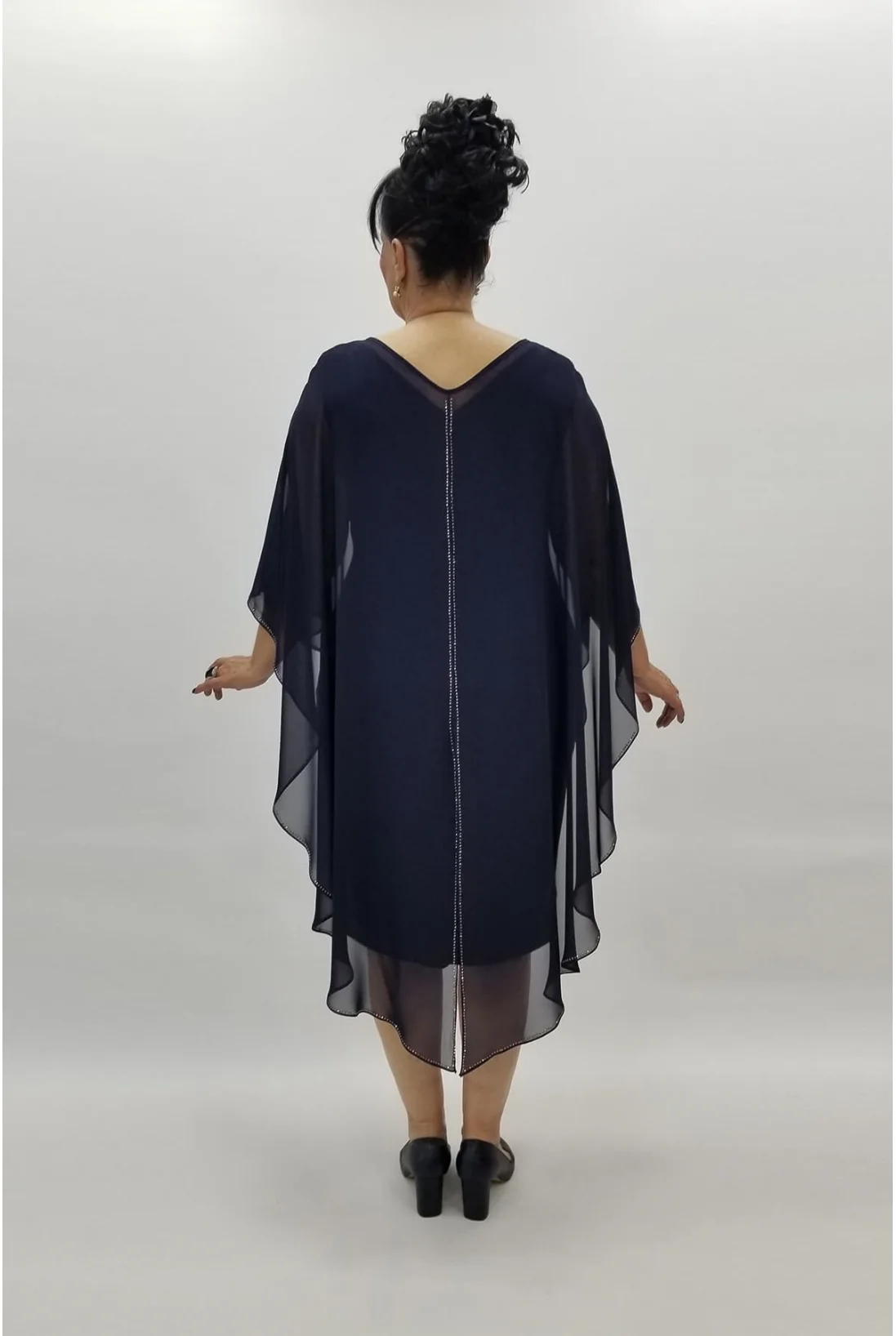 Miraggio Büyük Beden Abiye Elbise 97424 LACİVERT