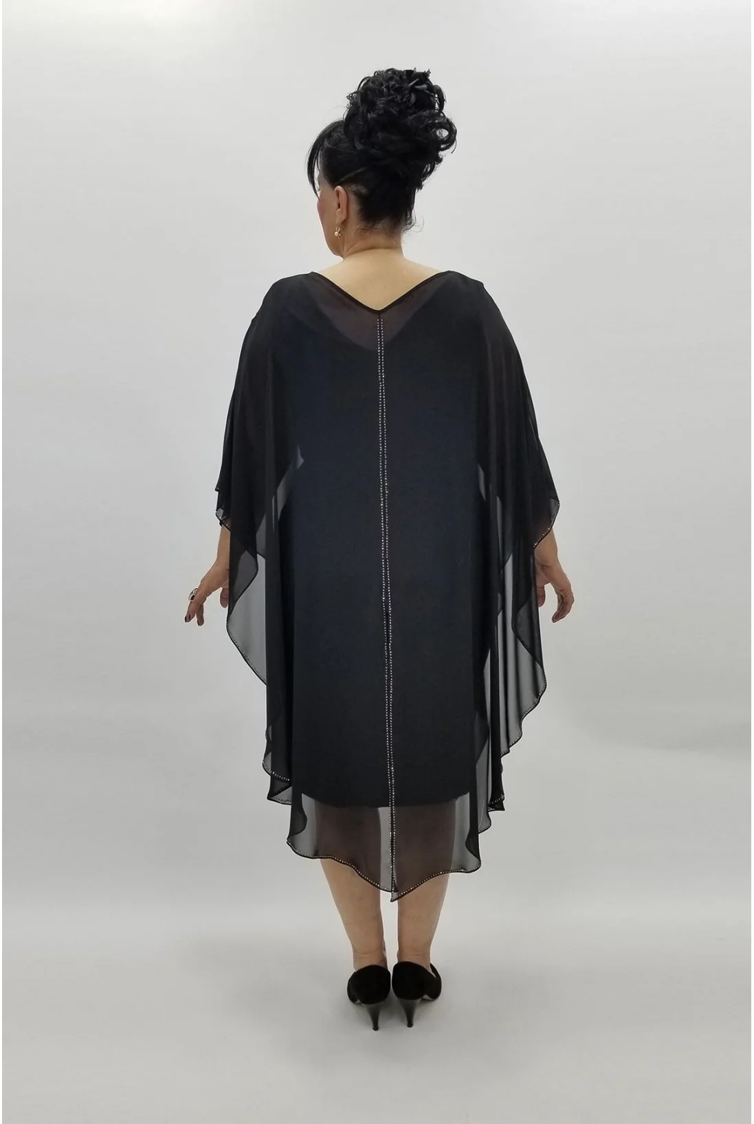 Miraggio Büyük Beden Abiye Elbise 97424 SİYAH