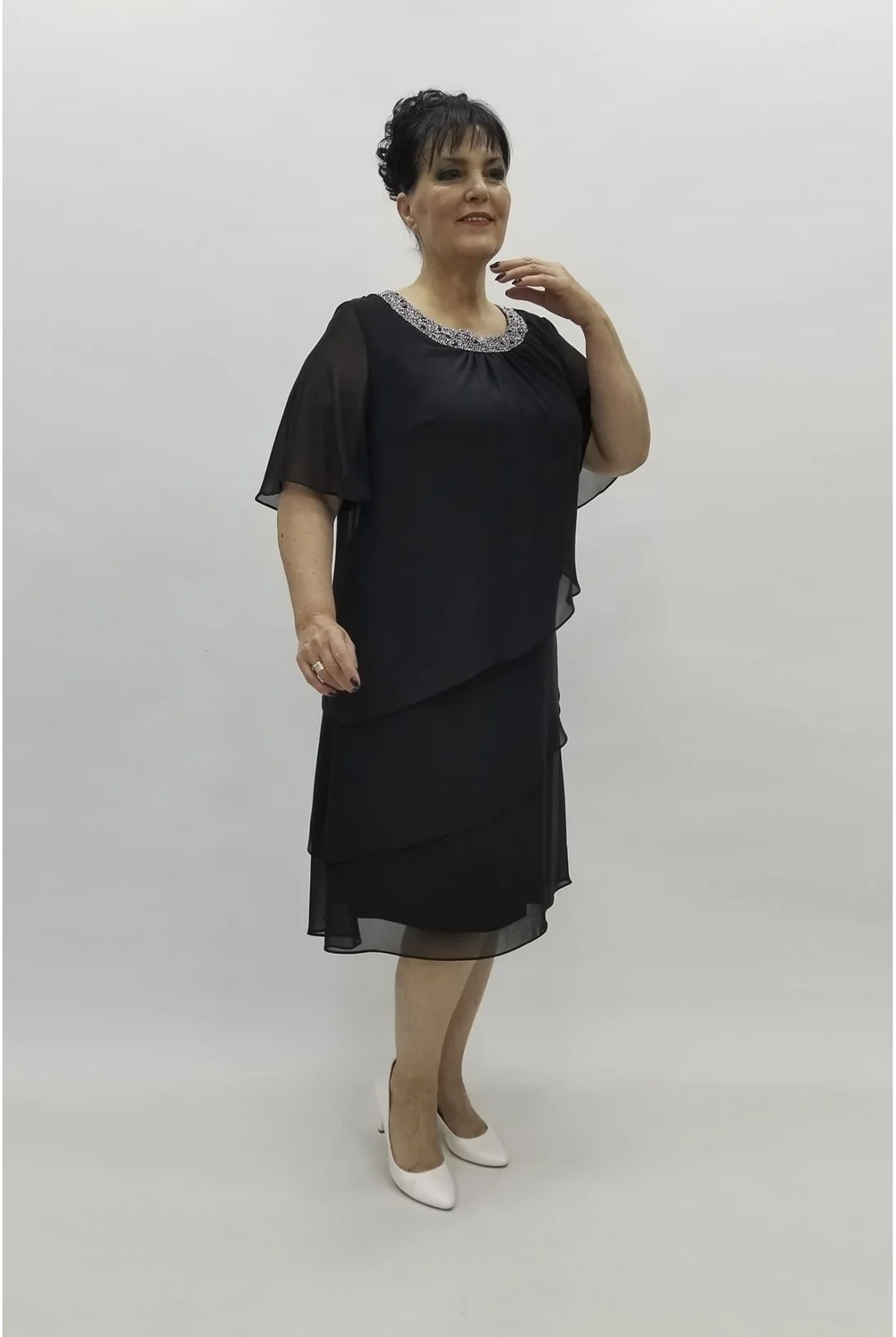 Miraggio Büyük Beden Abiye Elbise 97500 SİYAH