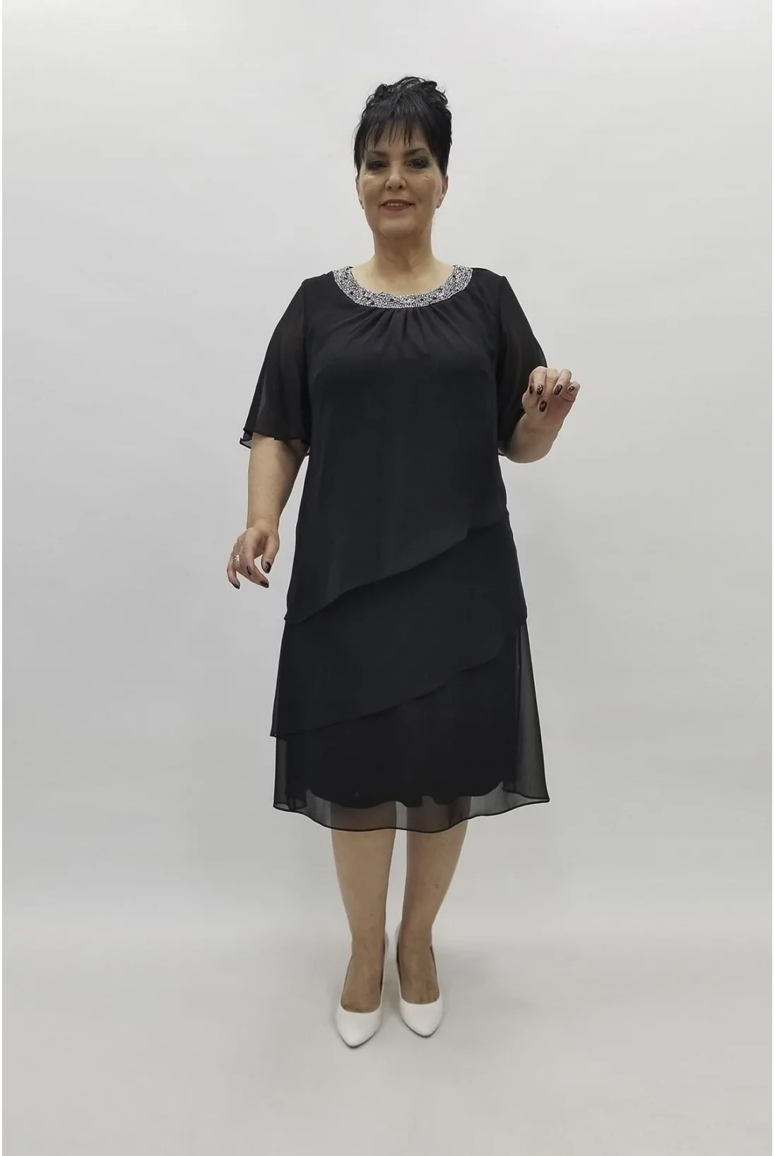 Miraggio Büyük Beden Abiye Elbise 97500 SİYAH