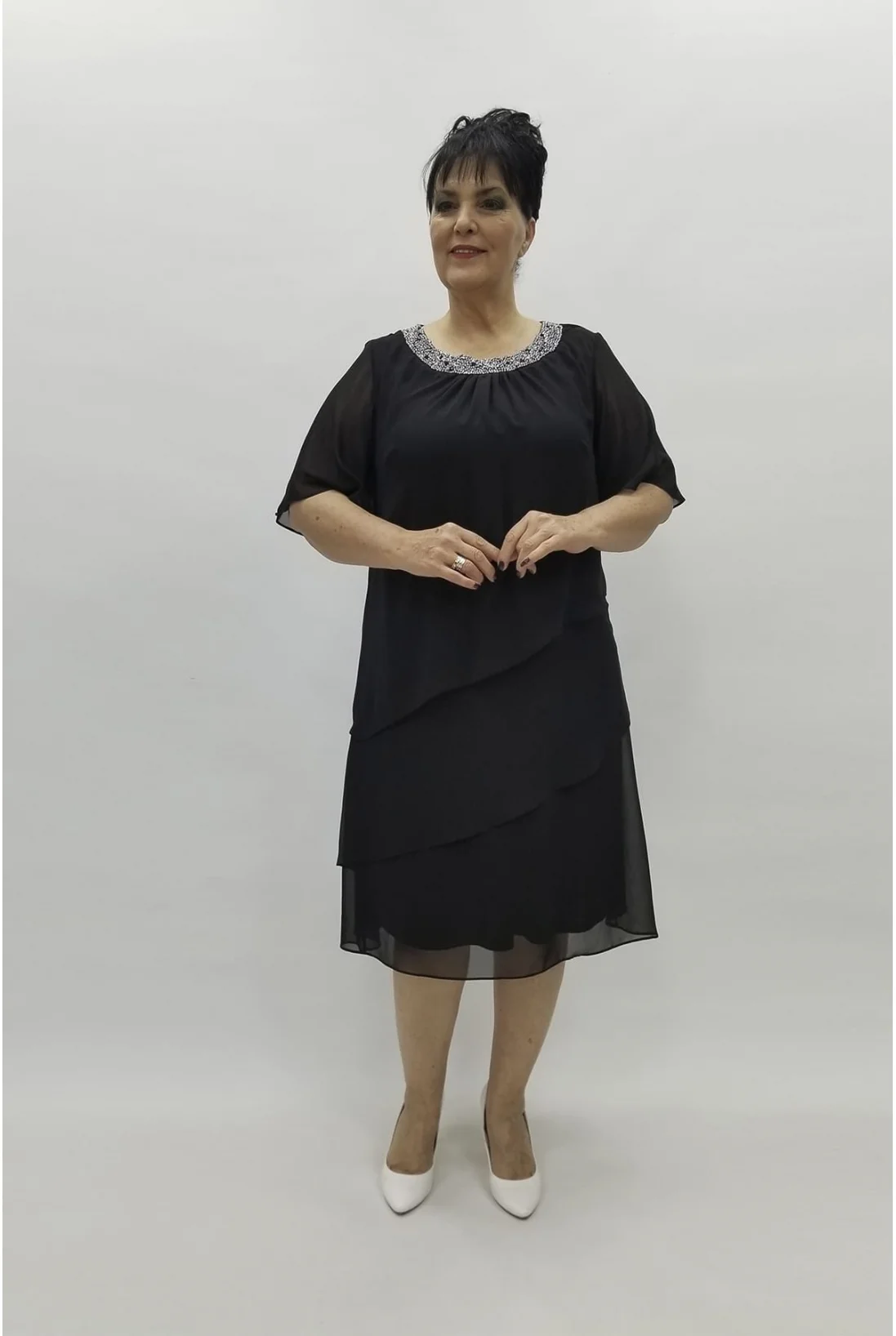 Miraggio Büyük Beden Abiye Elbise 97500 SİYAH