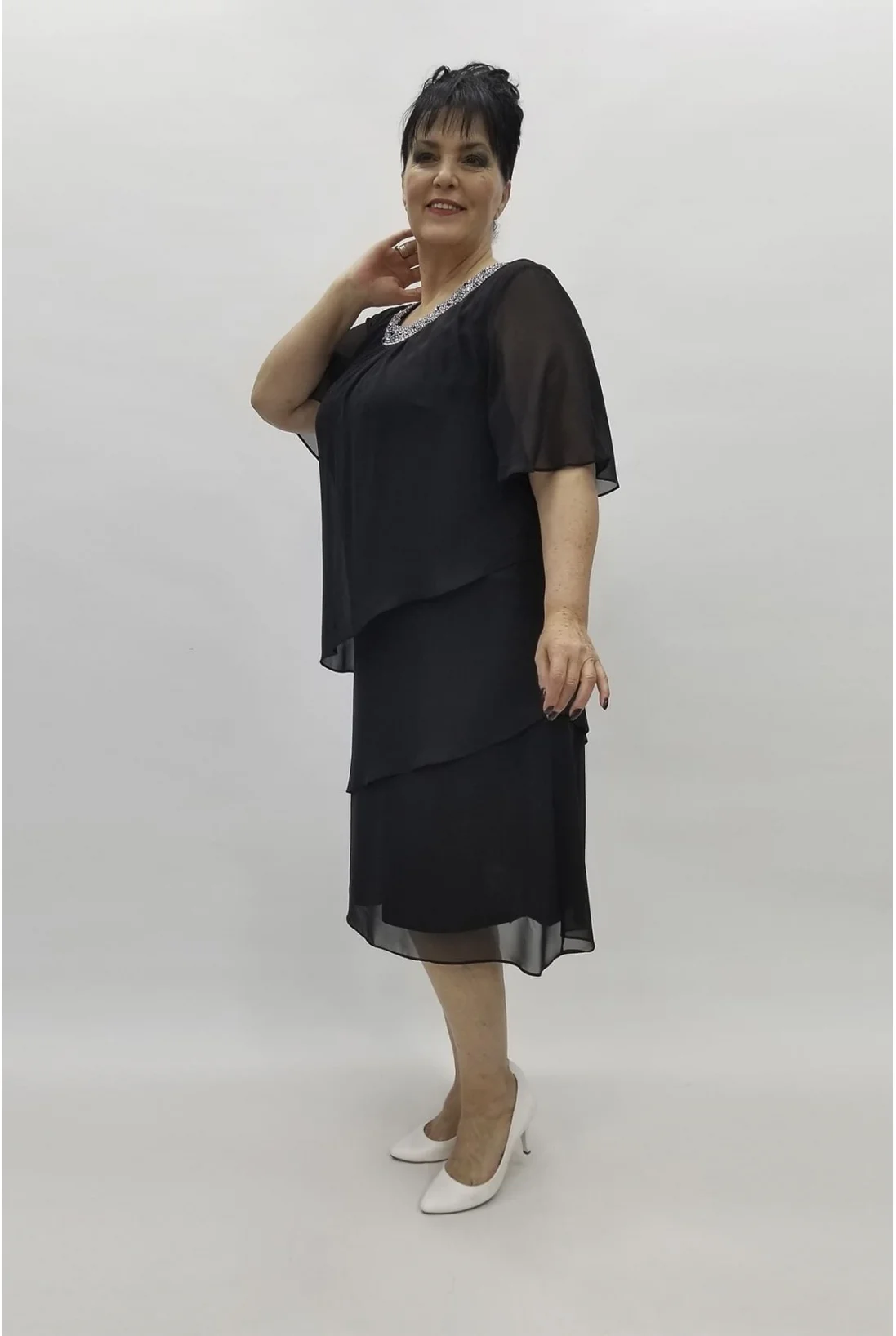 Miraggio Büyük Beden Abiye Elbise 97500 SİYAH