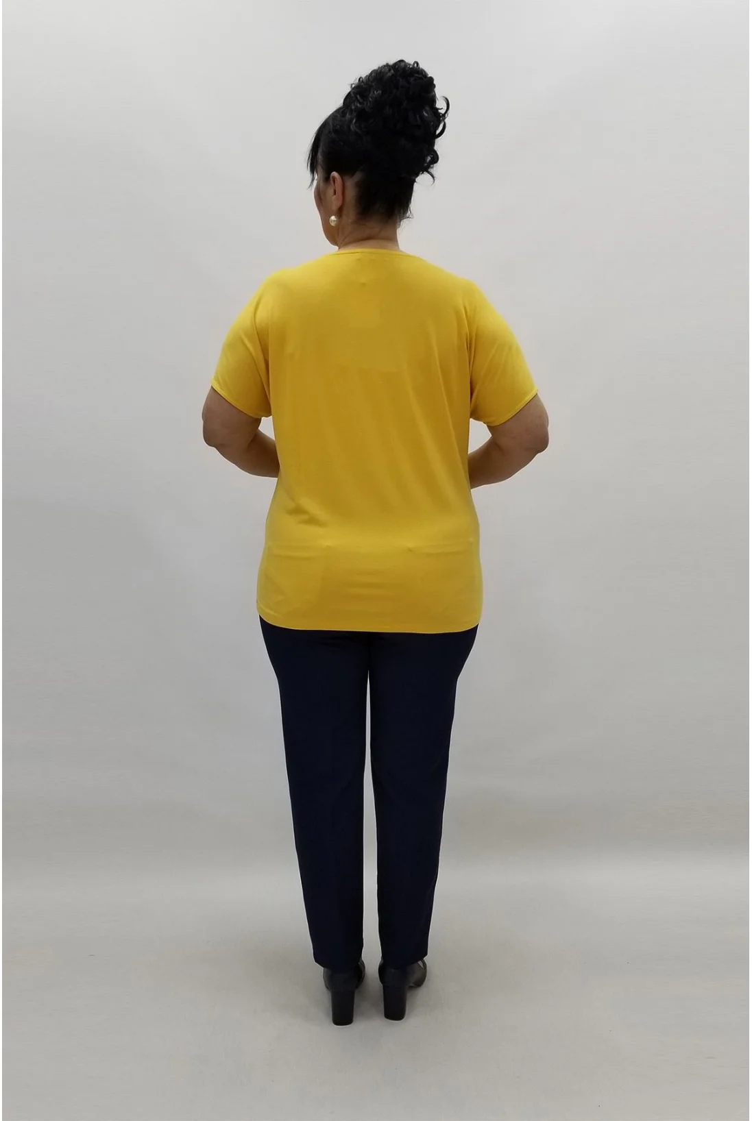 Miraggio Büyük Beden Bluz 96075 SARI