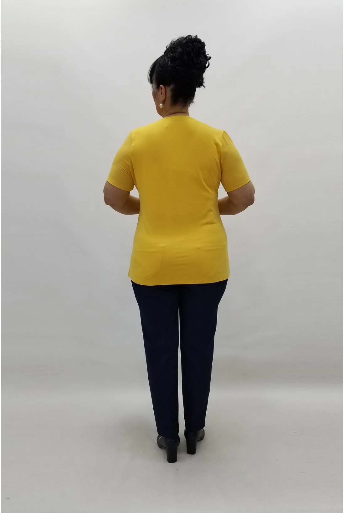 Miraggio Büyük Beden Bluz 96075 SARI