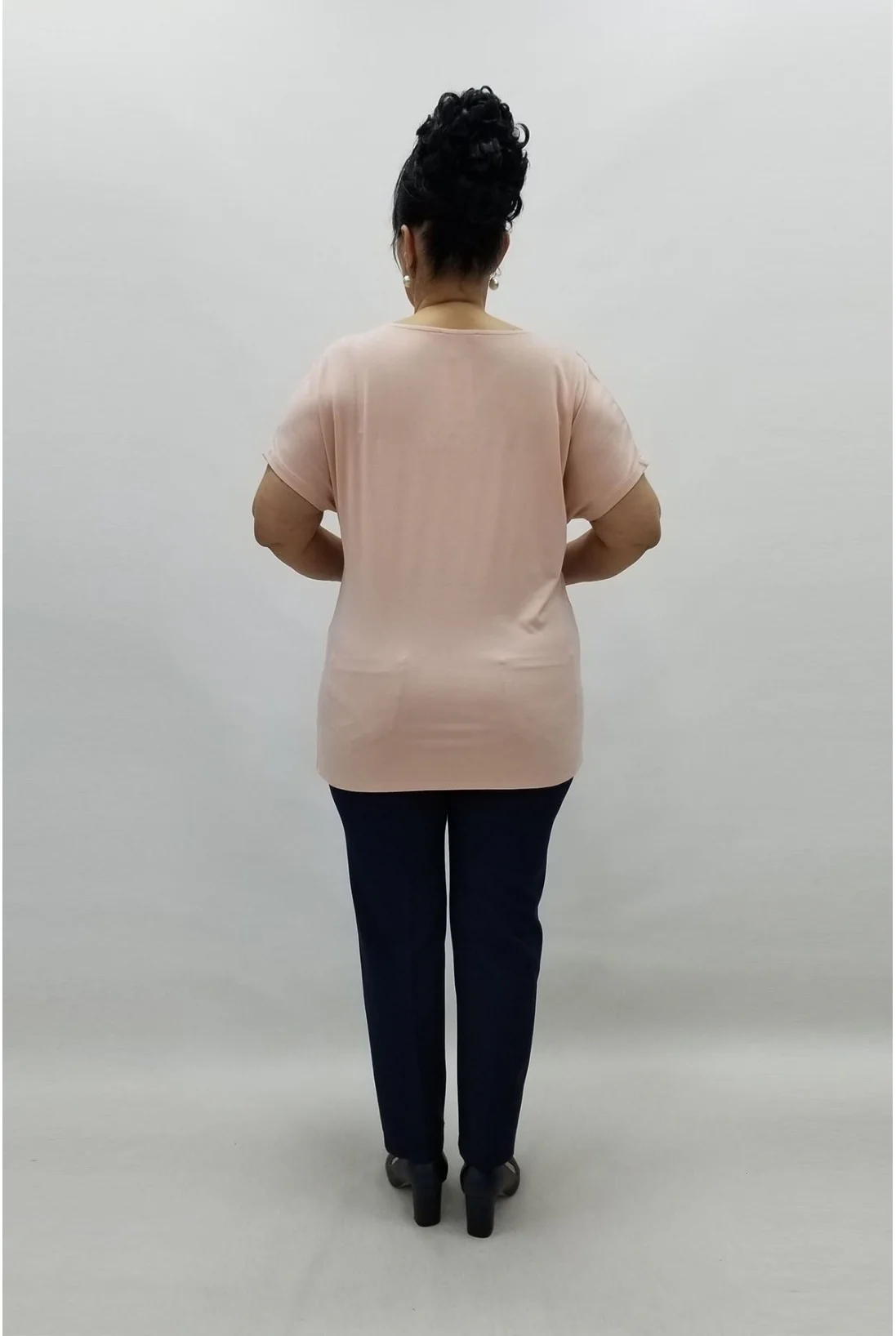 Miraggio Büyük Beden Bluz 96090 PUDRA