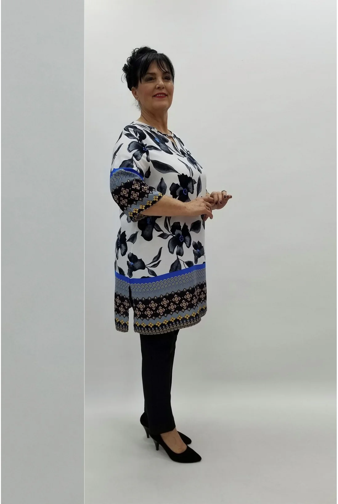 Miraggio Büyük Beden Bluz 97353 SİYAH