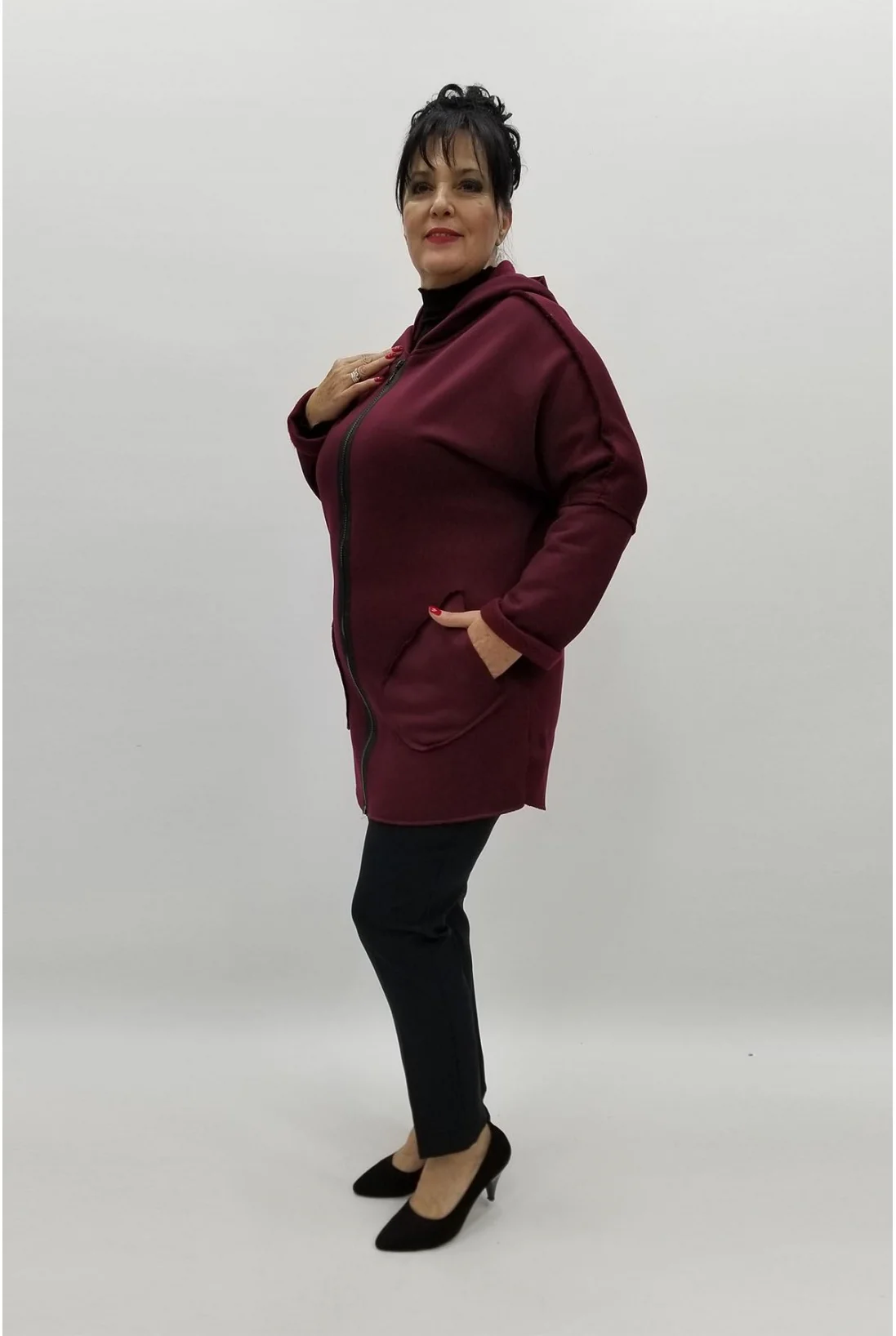 Miraggio Büyük Beden Ceket 97040 BORDO