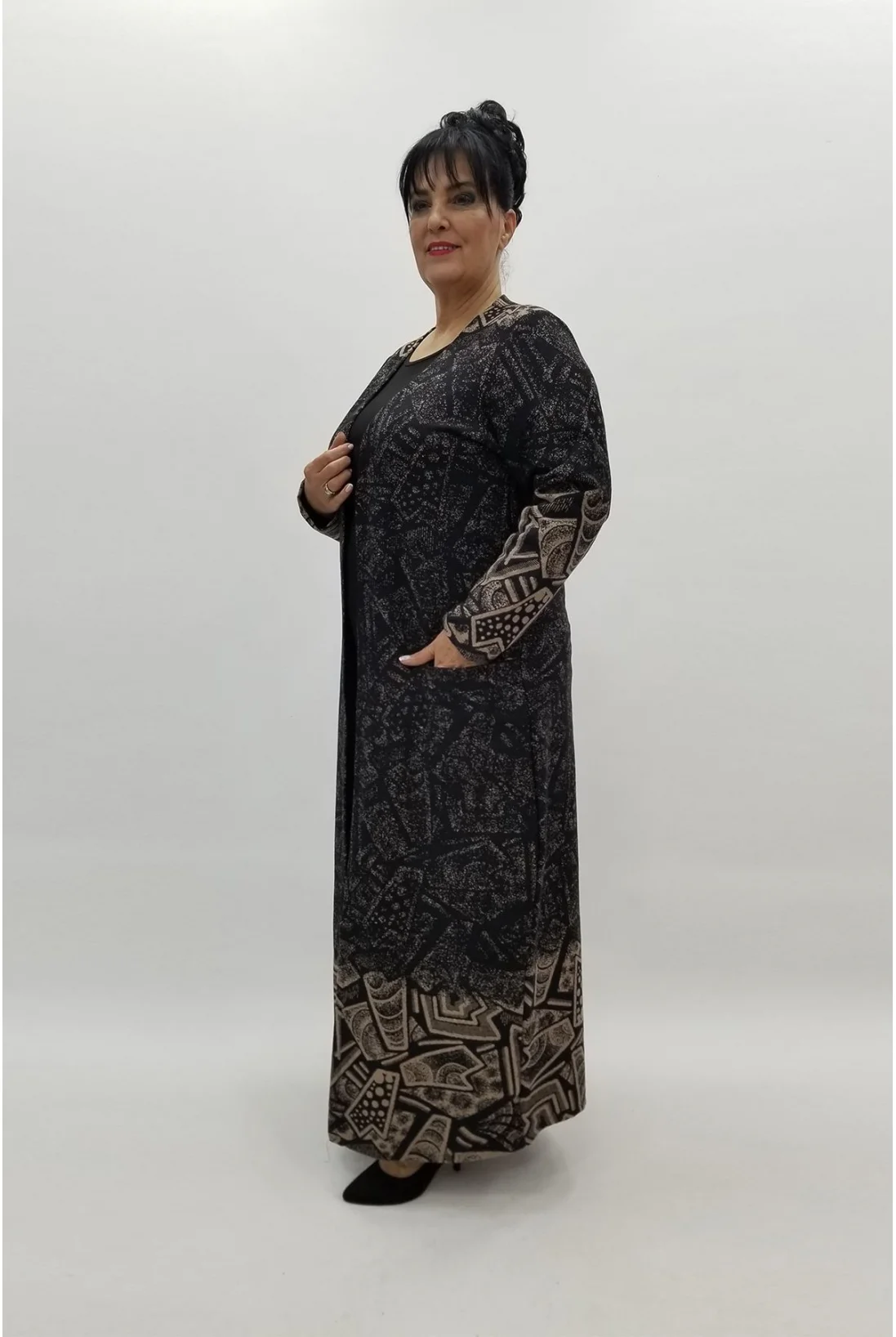 Miraggio Büyük Beden Ceket 97234 KAHVE