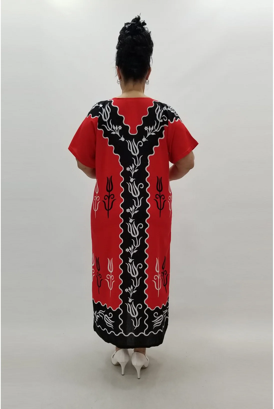 Miraggio Büyük Beden Elbise 95956 KIRMIZI