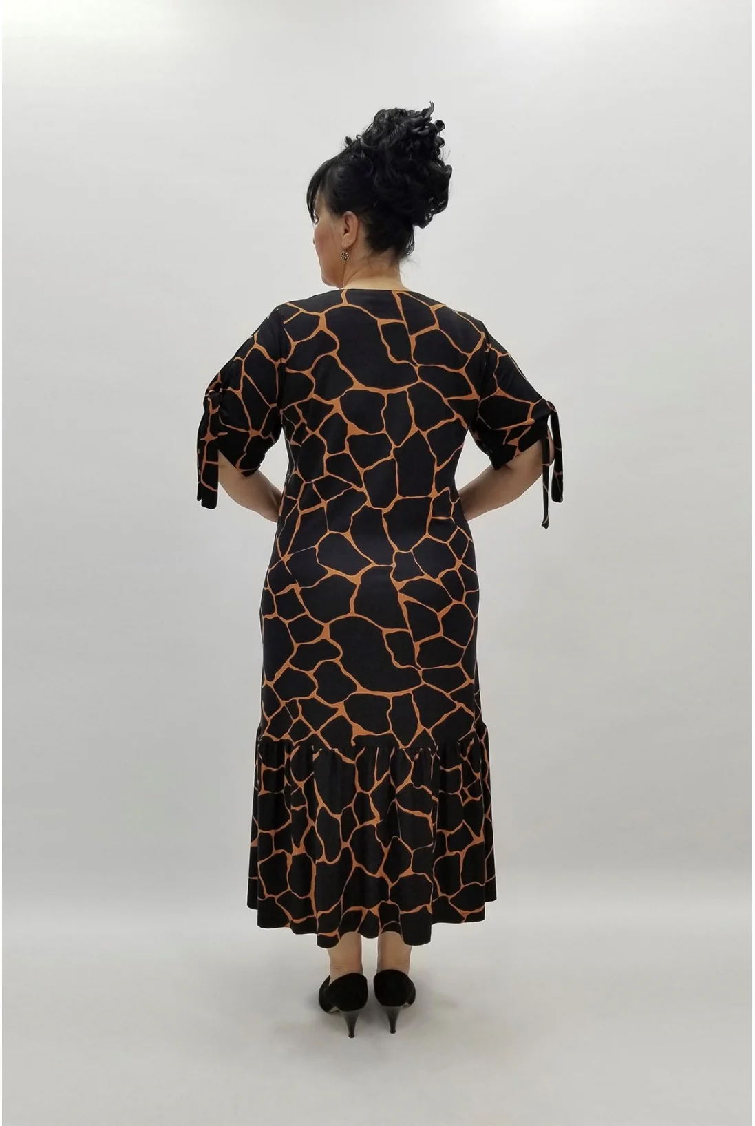 Miraggio Büyük Beden Elbise 97362 SİYAH