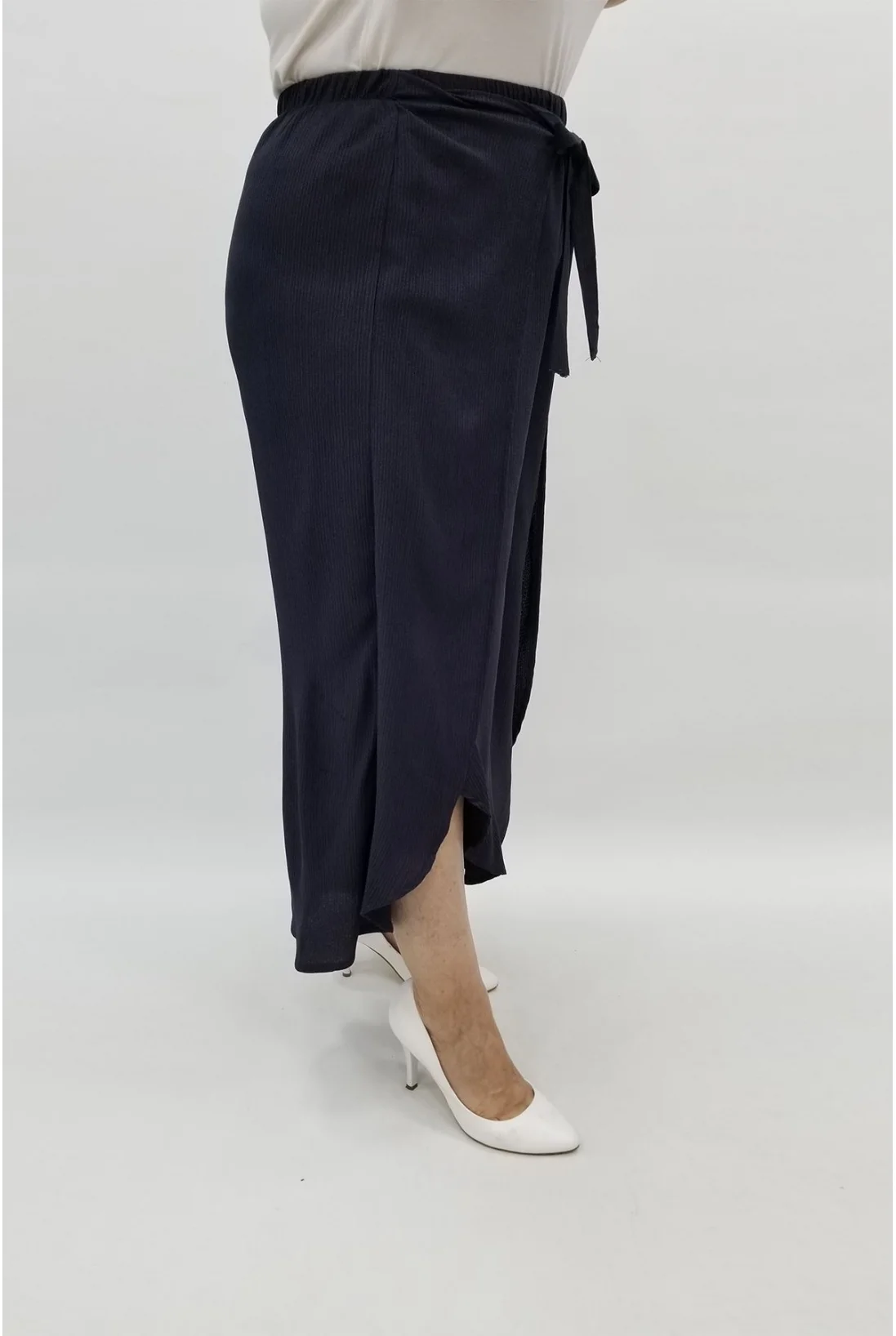 Miraggio Büyük Beden Kapri 97447 LACİVERT