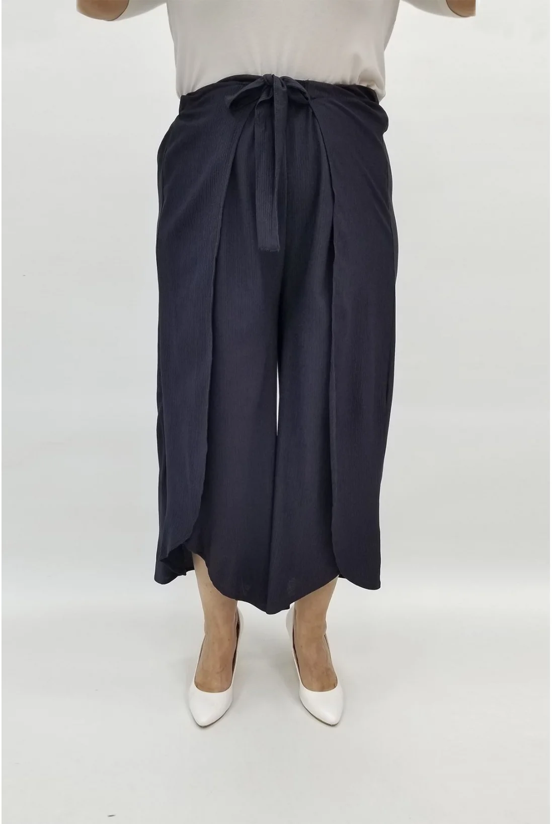 Miraggio Büyük Beden Kapri 97447 LACİVERT