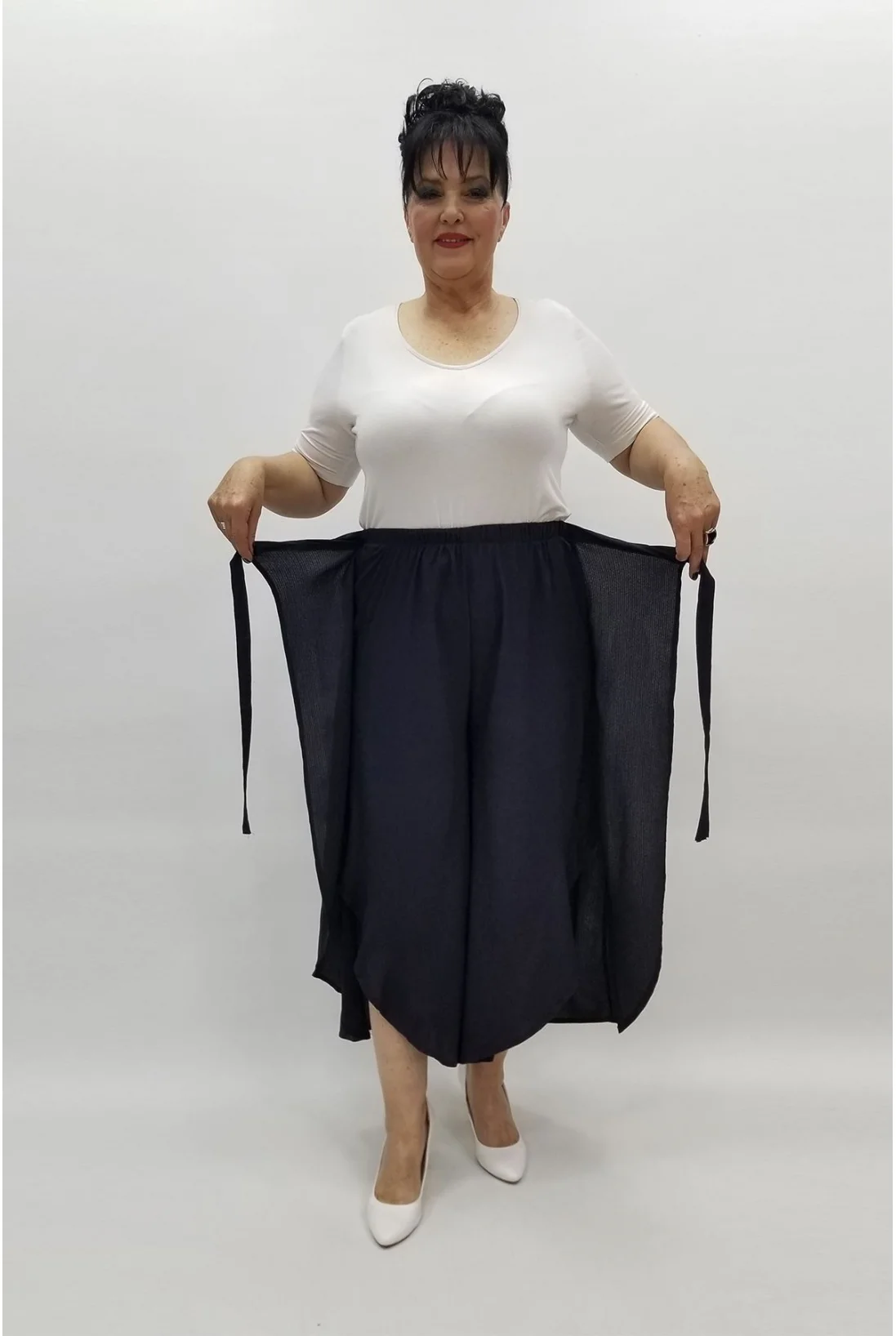 Miraggio Büyük Beden Kapri 97447 LACİVERT