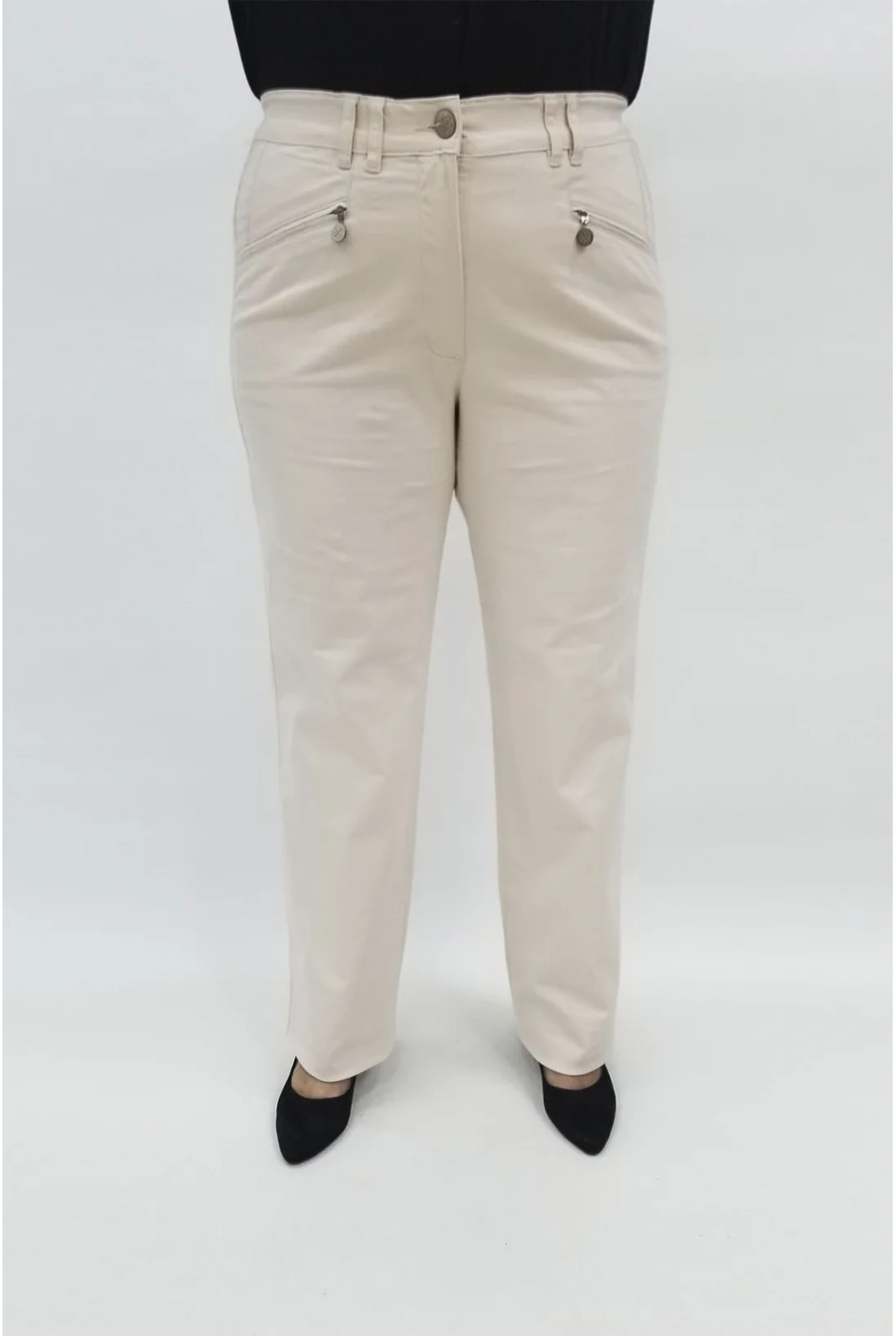 Miraggio Büyük Beden Kot Pantolon 97151 BEJ