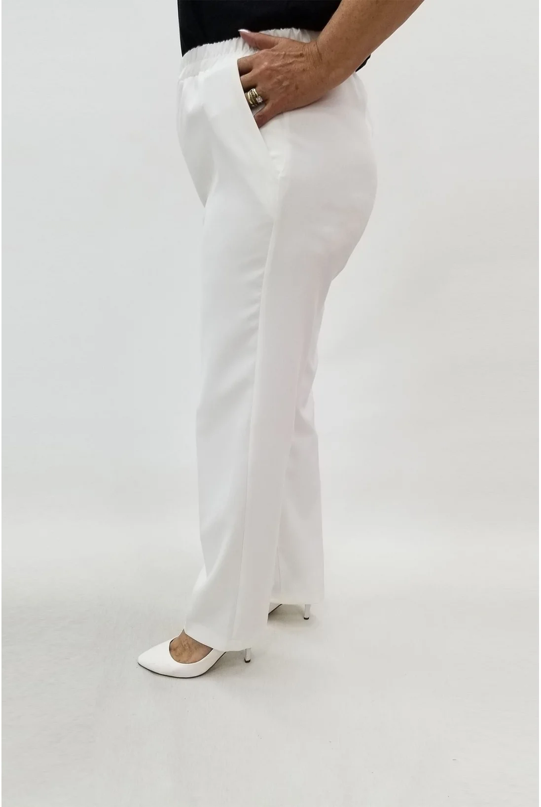 Miraggio Büyük Beden Pantolon 94997 BEYAZ