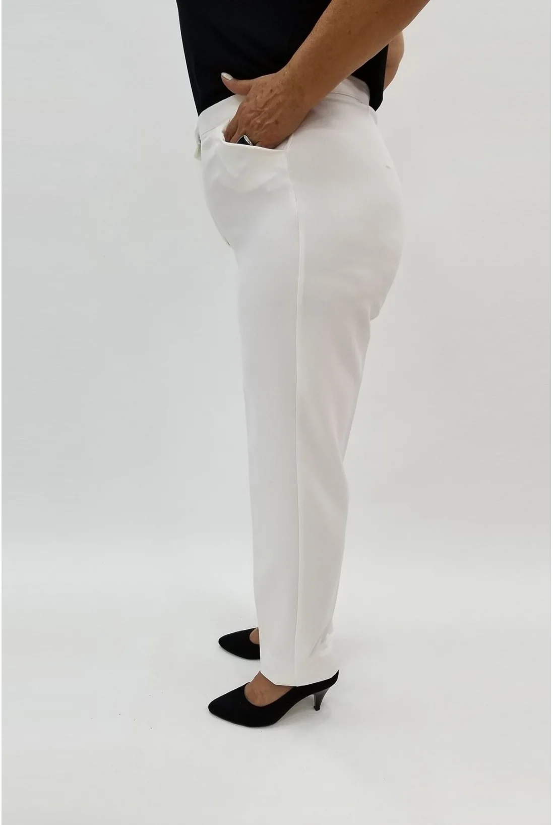 Miraggio Büyük Beden Pantolon 96735 BEYAZ