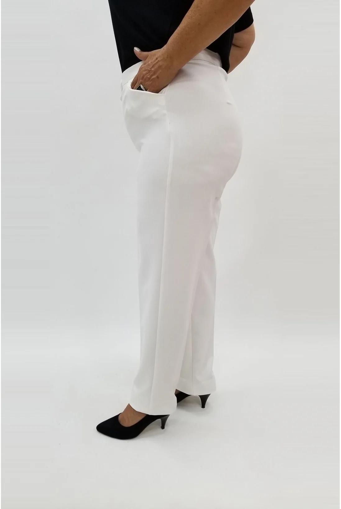Miraggio Büyük Beden Pantolon 96735 BEYAZ
