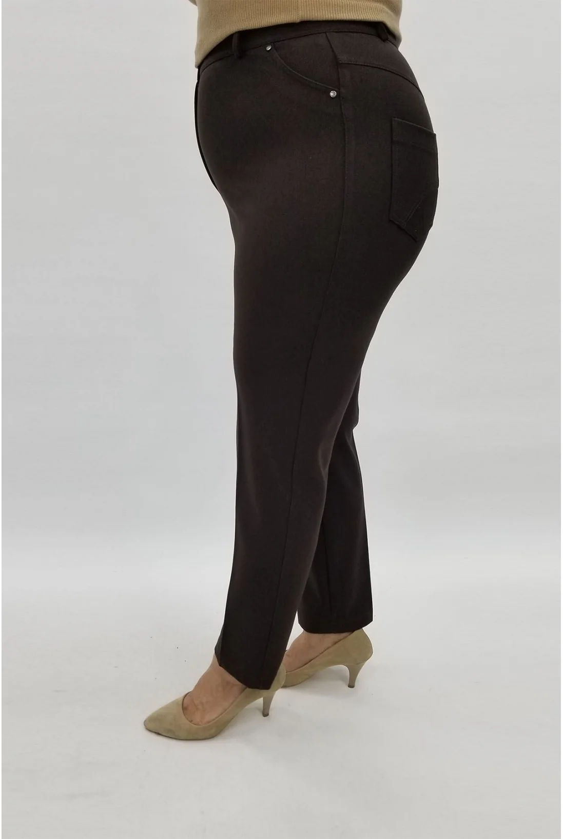 Miraggio Büyük Beden Pantolon 97175 KAHVE