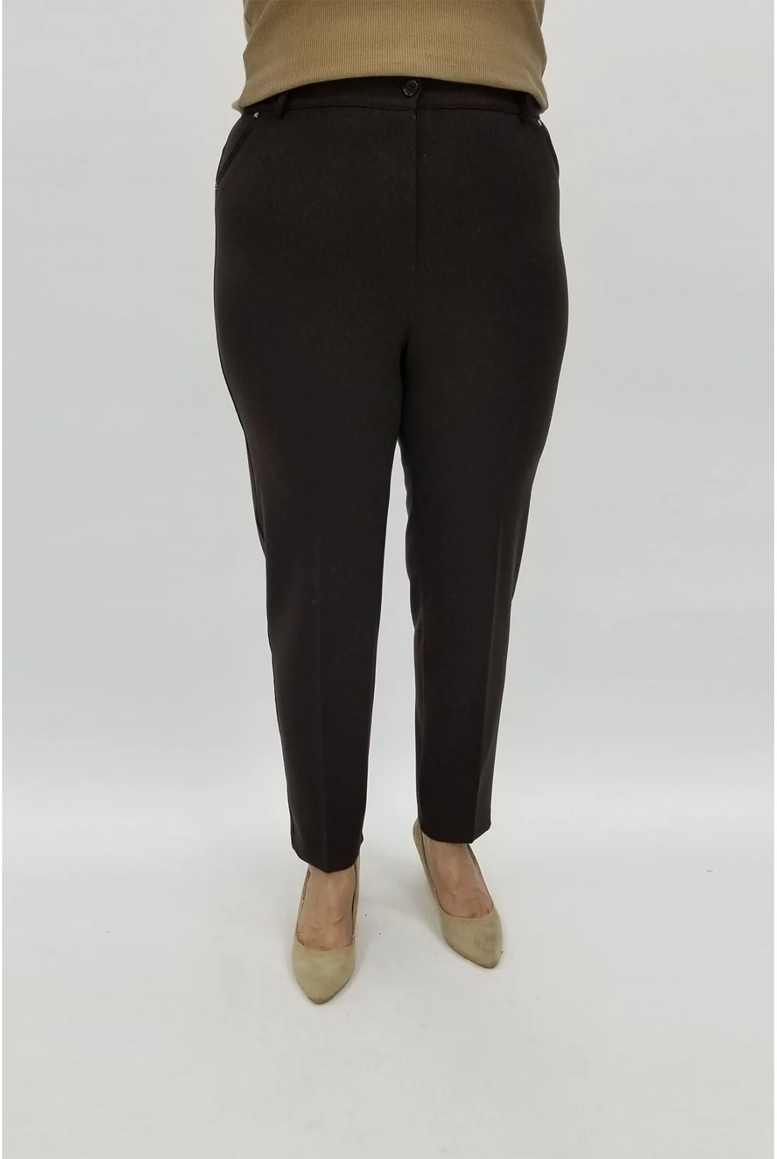 Miraggio Büyük Beden Pantolon 97175 KAHVE