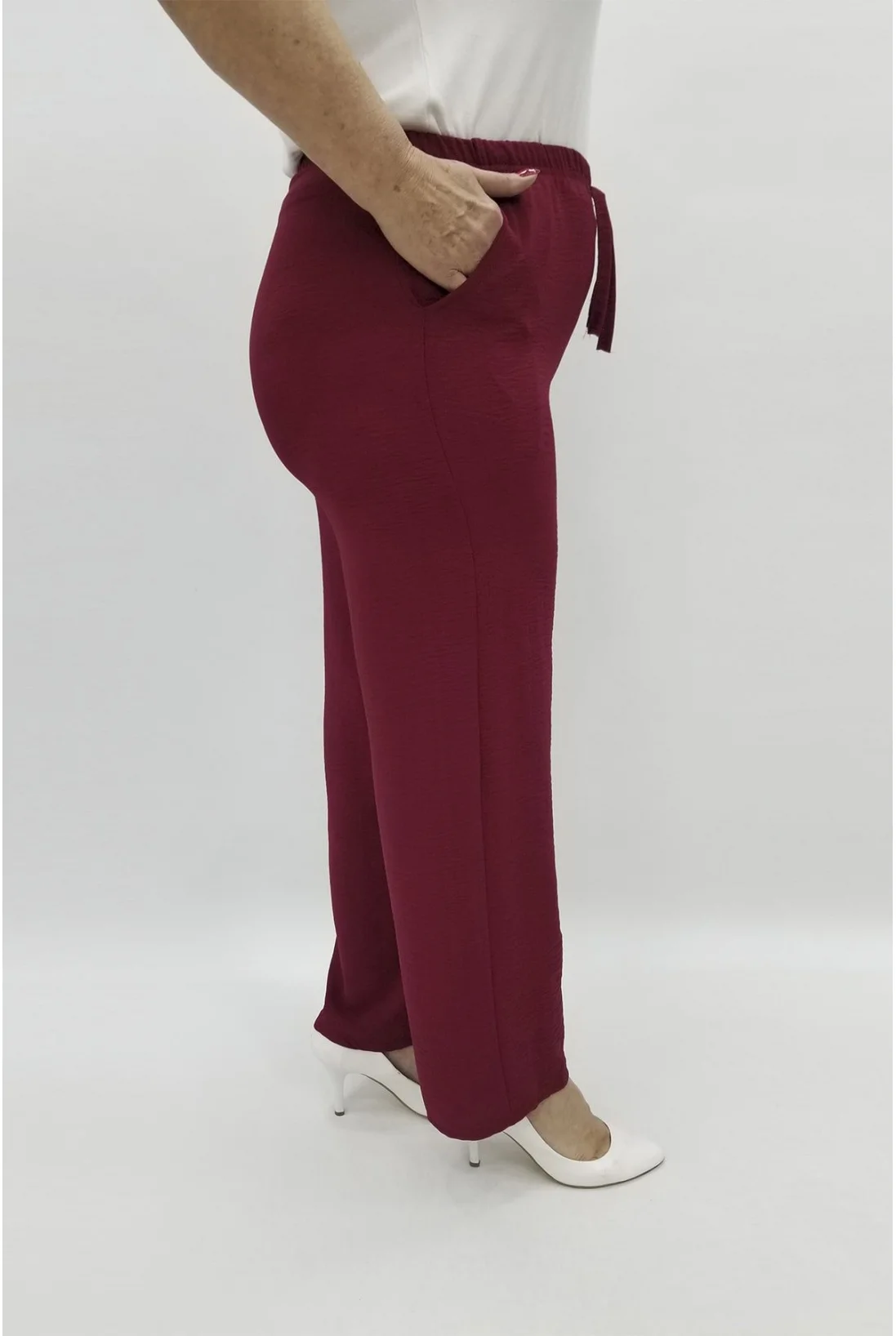 Miraggio Büyük Beden Pantolon 97399 BORDO