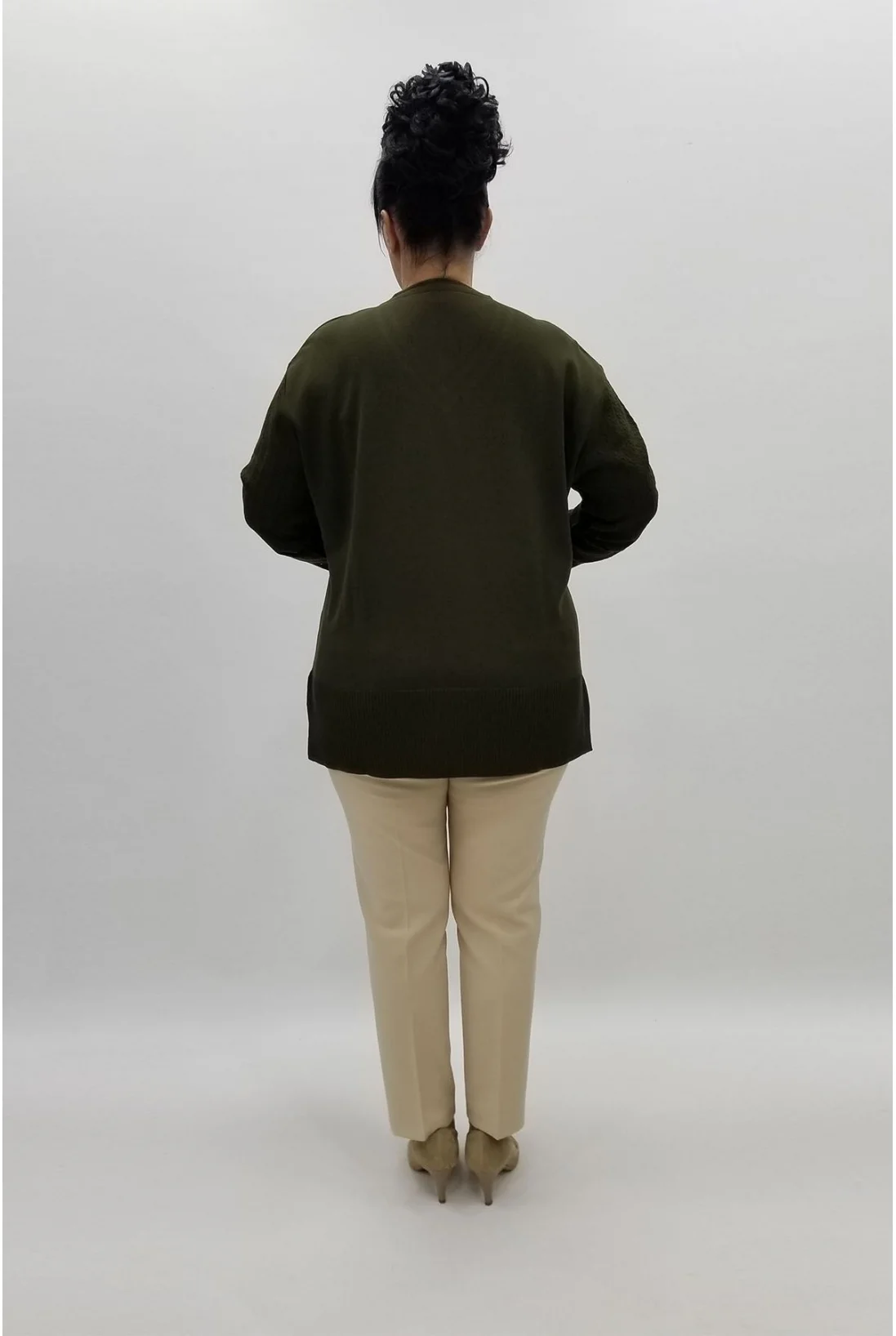 Miraggio Büyük Beden Triko 97142 HAKİ