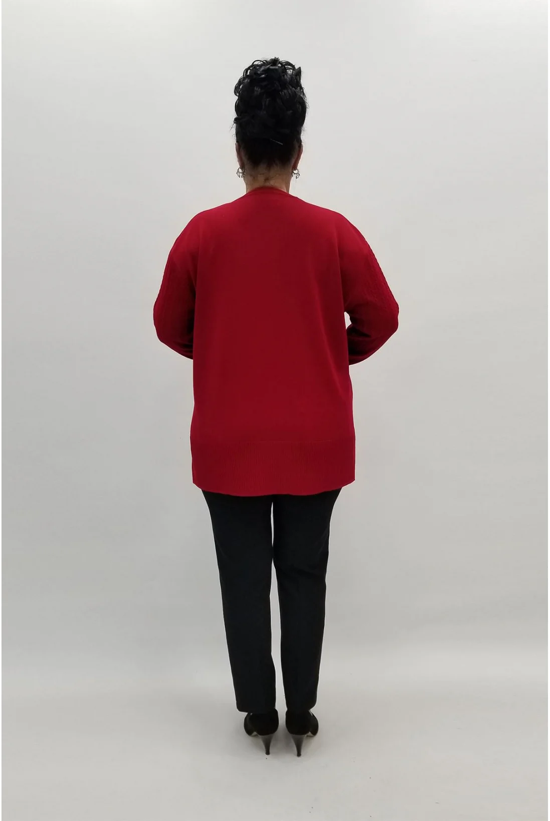 Miraggio Büyük Beden Triko 97142 KIRMIZI