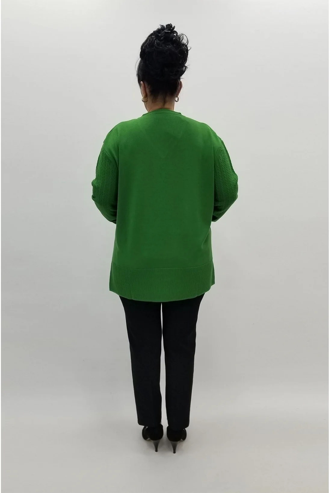 Miraggio Büyük Beden Triko 97142 YEŞİL