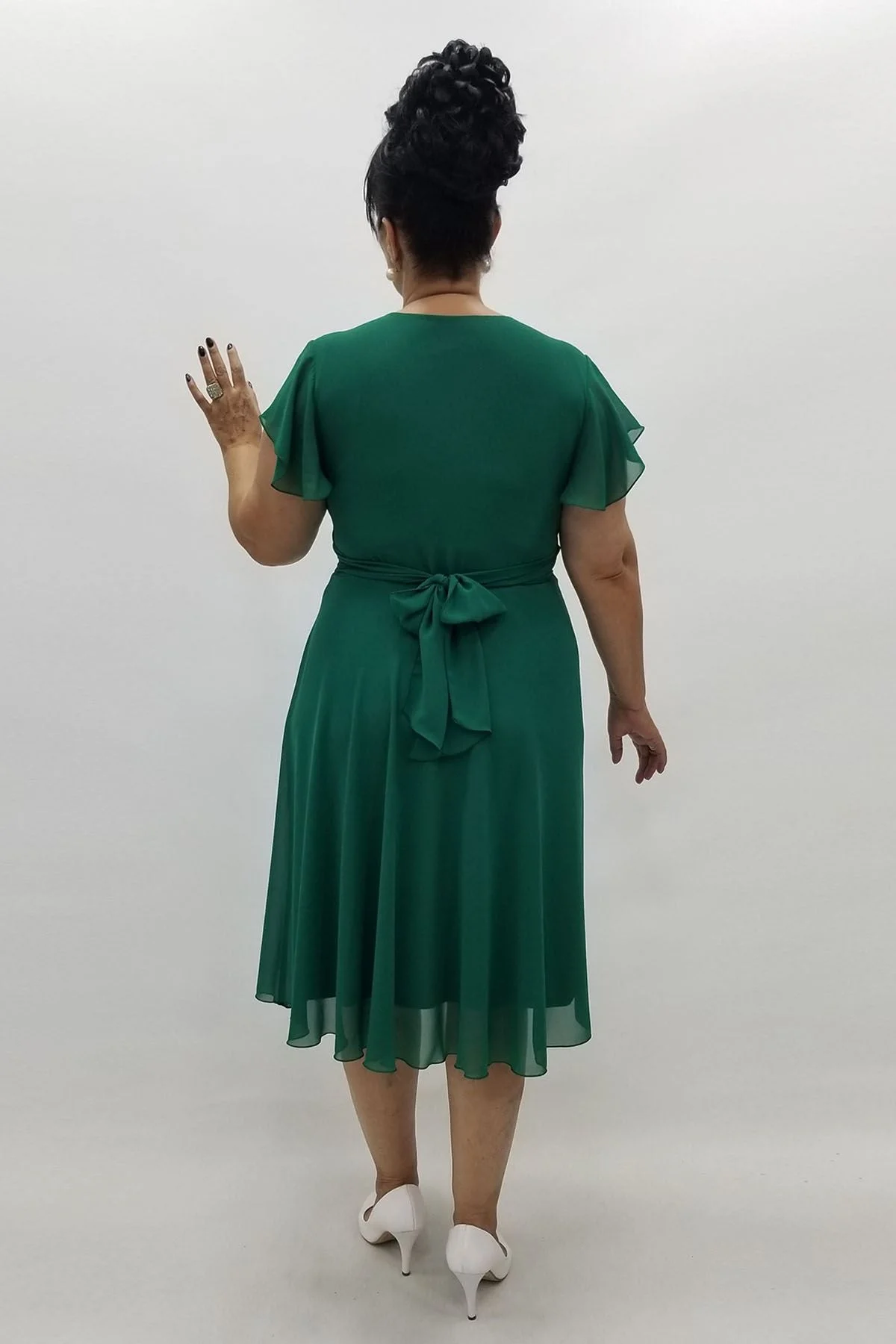 Miraggio Büyük Beden Abiye Elbise 94575 YEŞİL