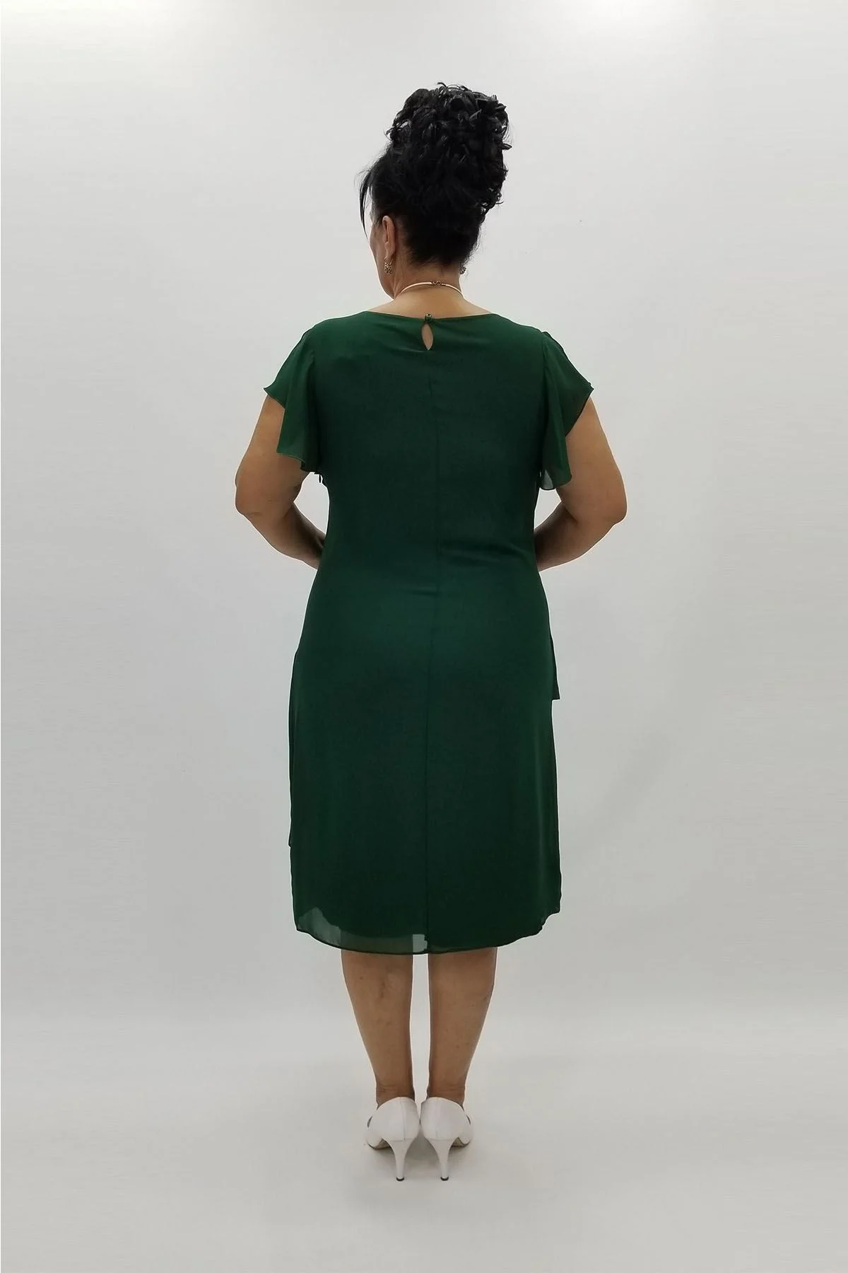 Miraggio Büyük Beden Abiye Elbise 96758 YEŞİL