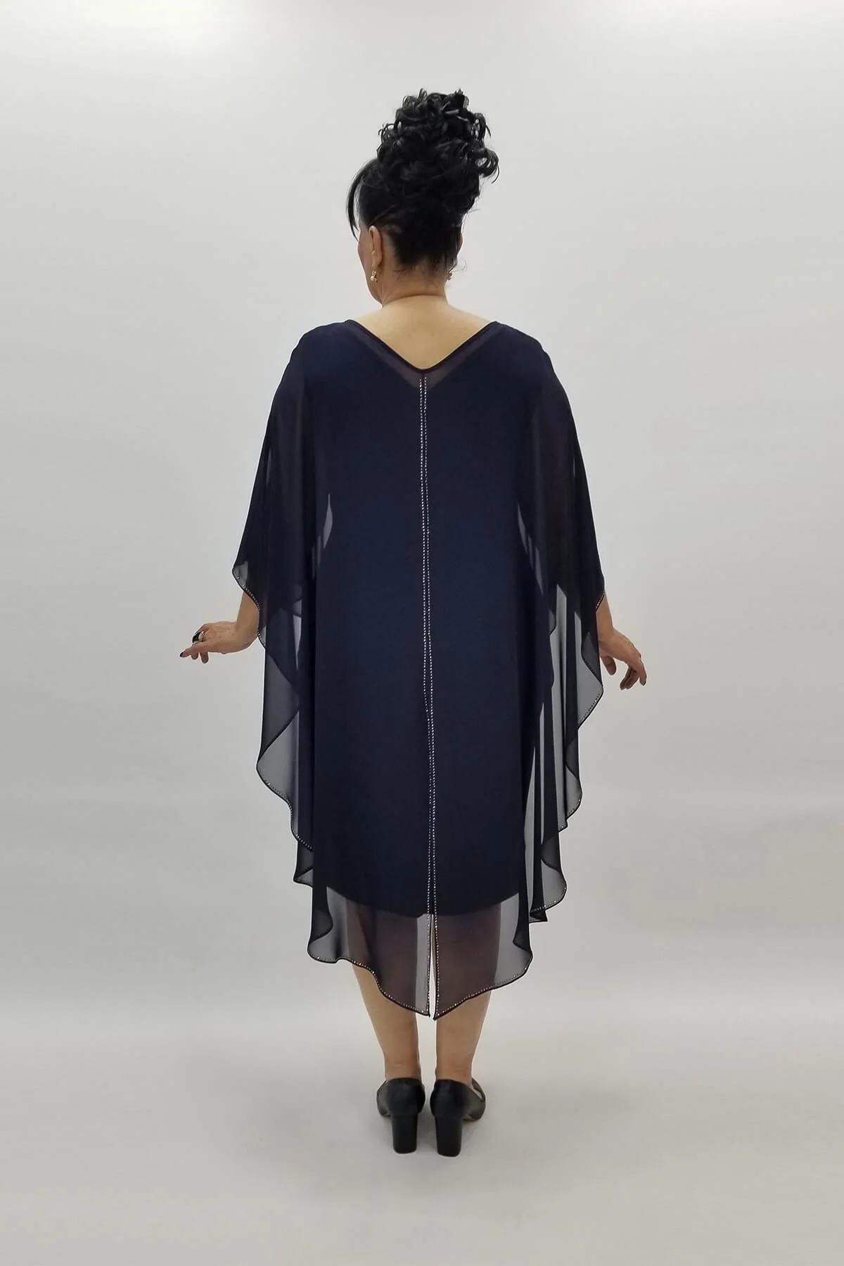 Miraggio Büyük Beden Abiye Elbise 97424 LACİVERT