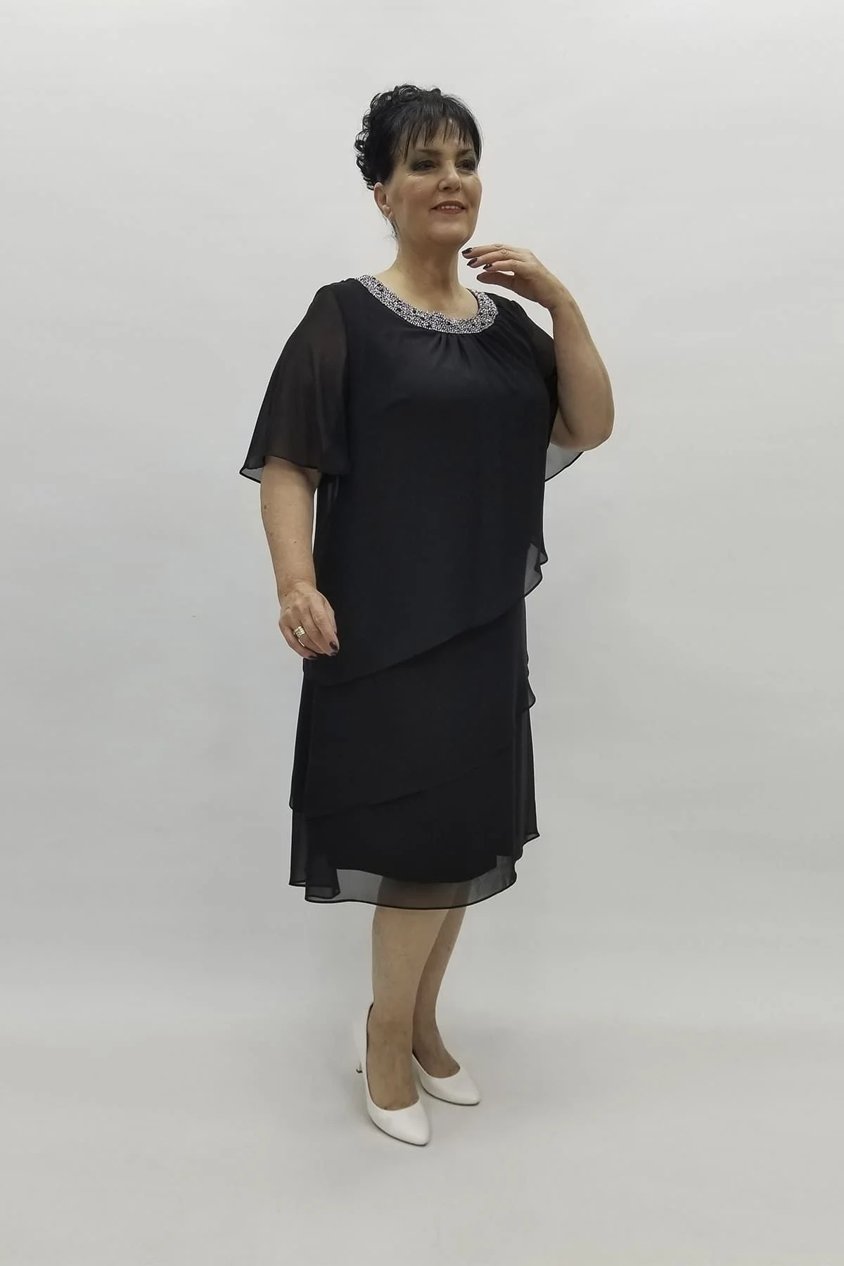 Miraggio Büyük Beden Abiye Elbise 97500 SİYAH