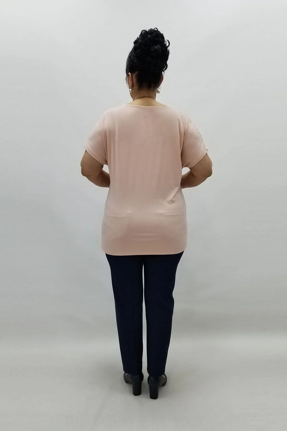 Miraggio Büyük Beden Bluz 96090 PUDRA