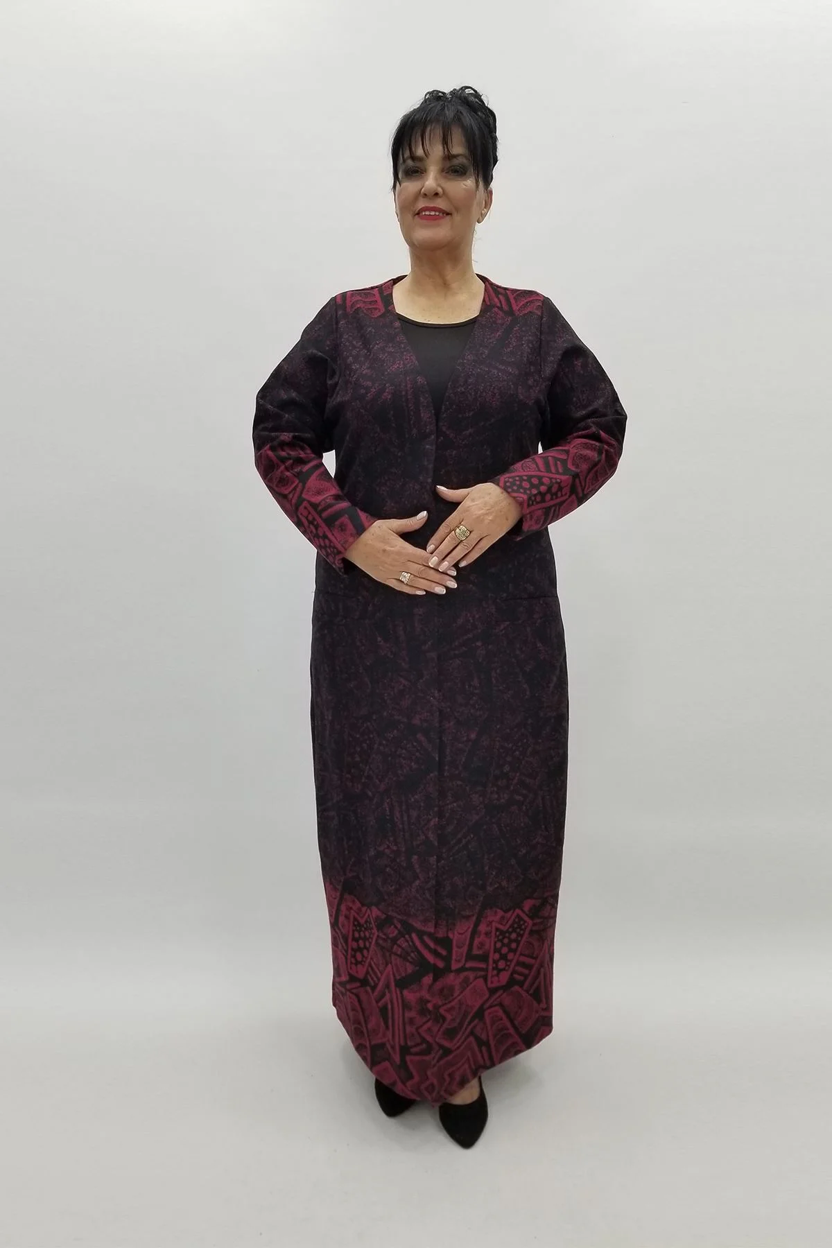 Miraggio Büyük Beden Ceket 97234 BORDO