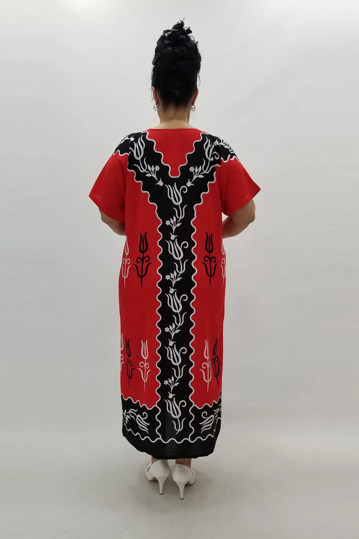 Miraggio Büyük Beden Elbise 95956 KIRMIZI