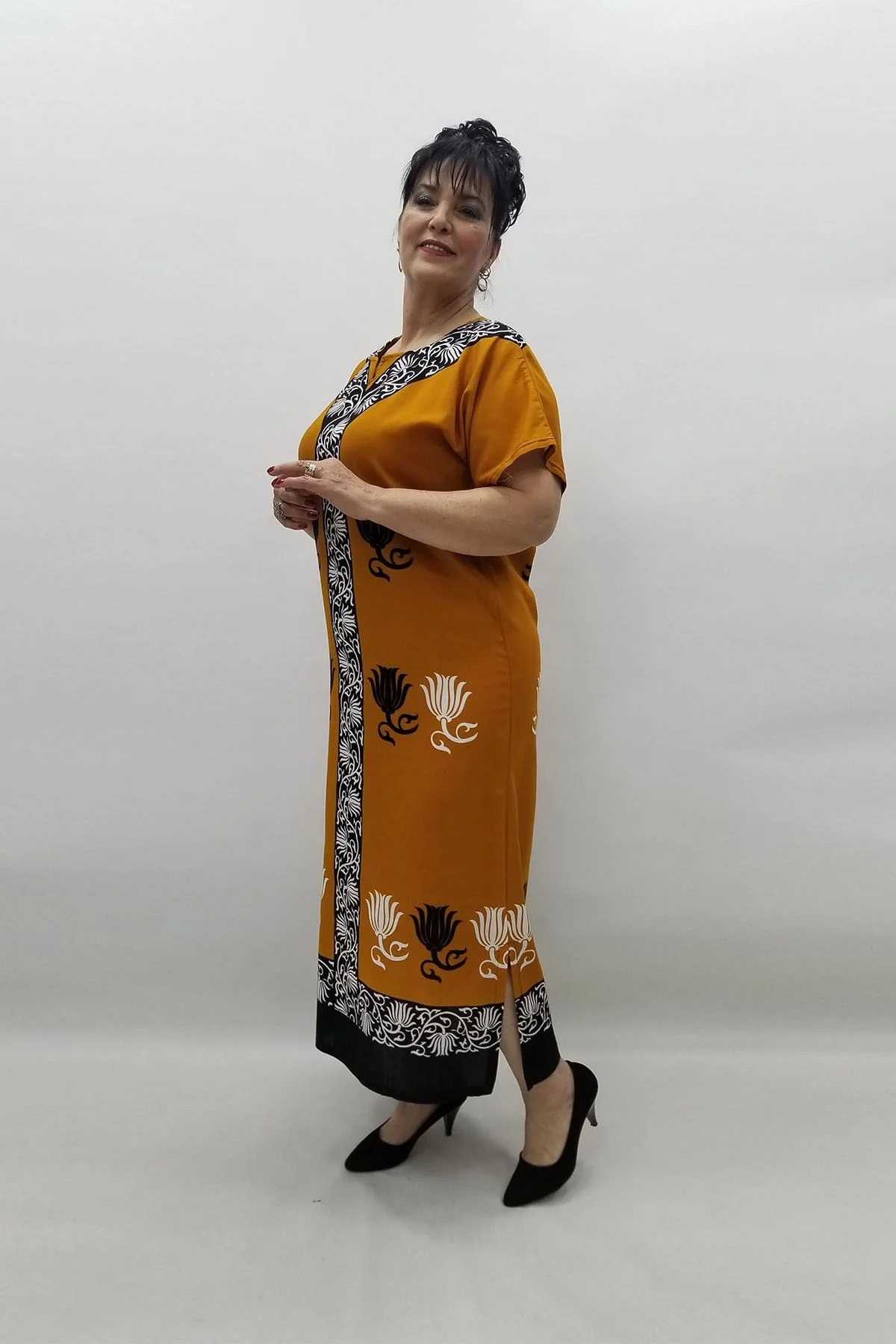 Miraggio Büyük Beden Elbise 95967 TABA