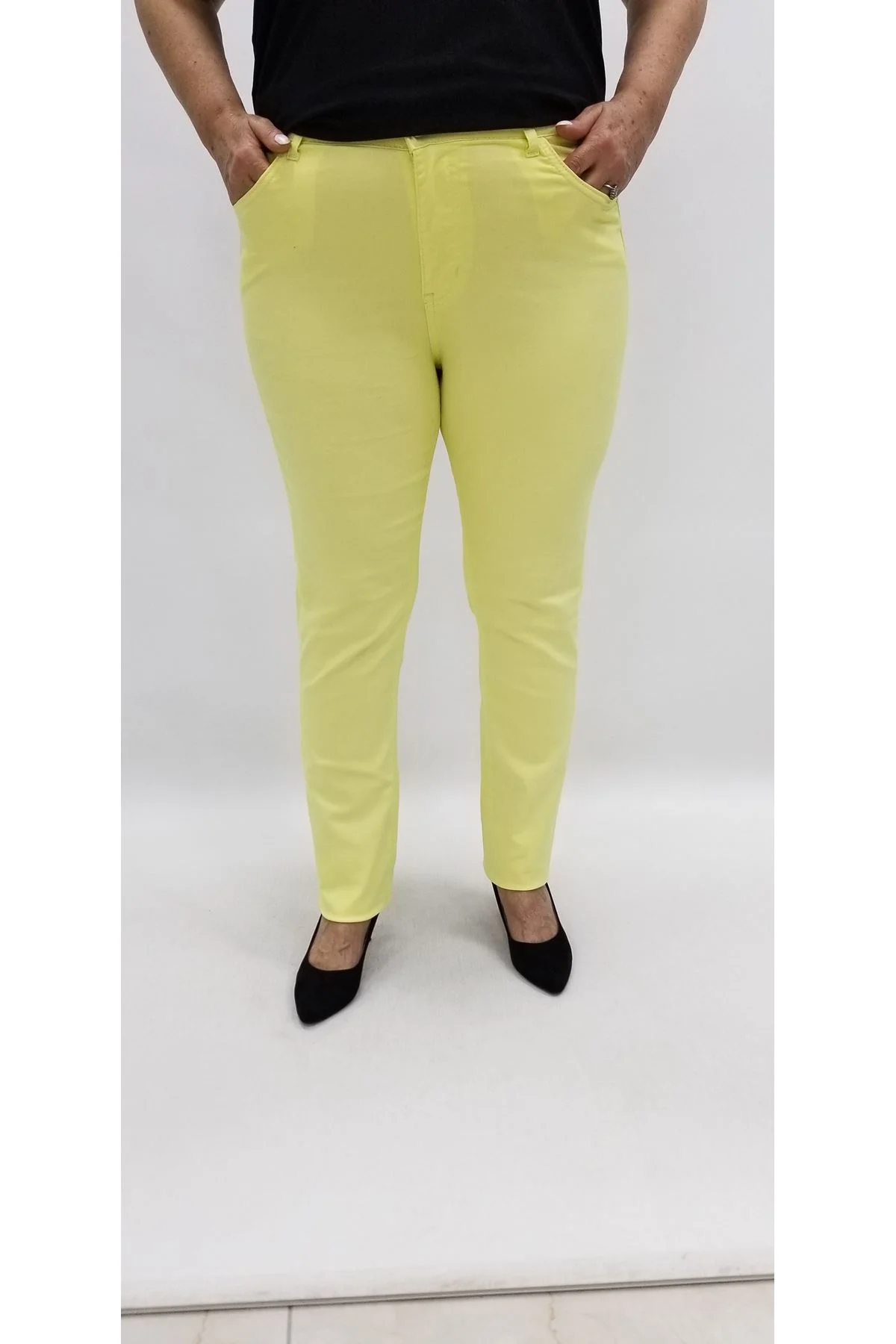 Miraggio Büyük Beden Pantolon 94558 SARI