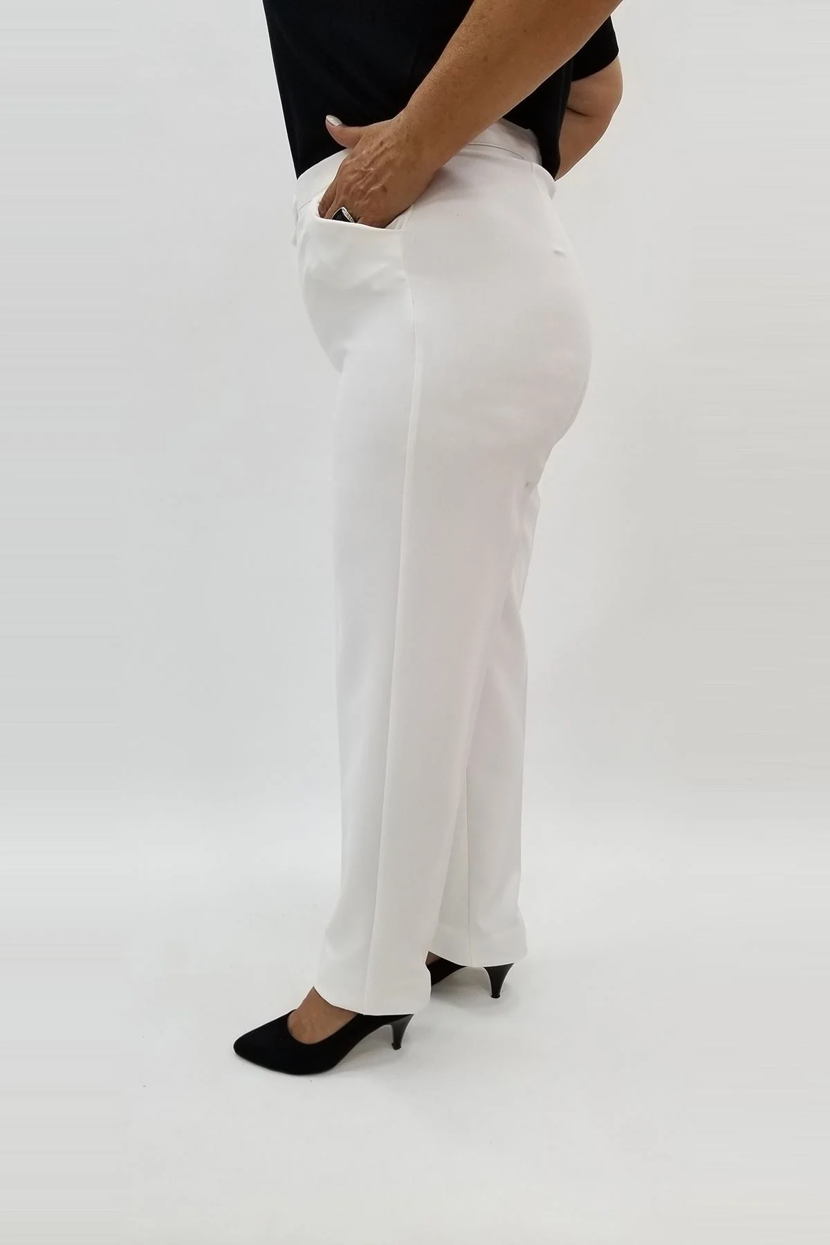 Miraggio Büyük Beden Pantolon 96735 BEYAZ