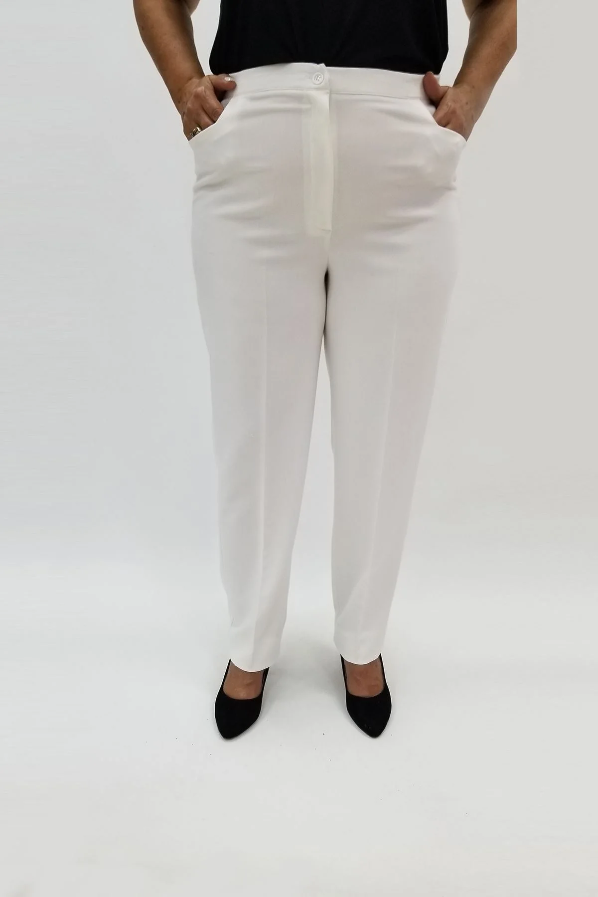 Miraggio Büyük Beden Pantolon 96735 BEYAZ