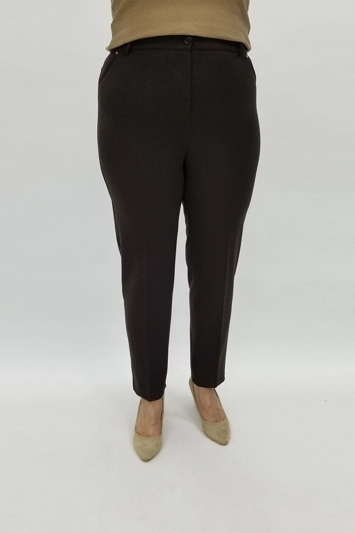 Miraggio Büyük Beden Pantolon 97175 KAHVE