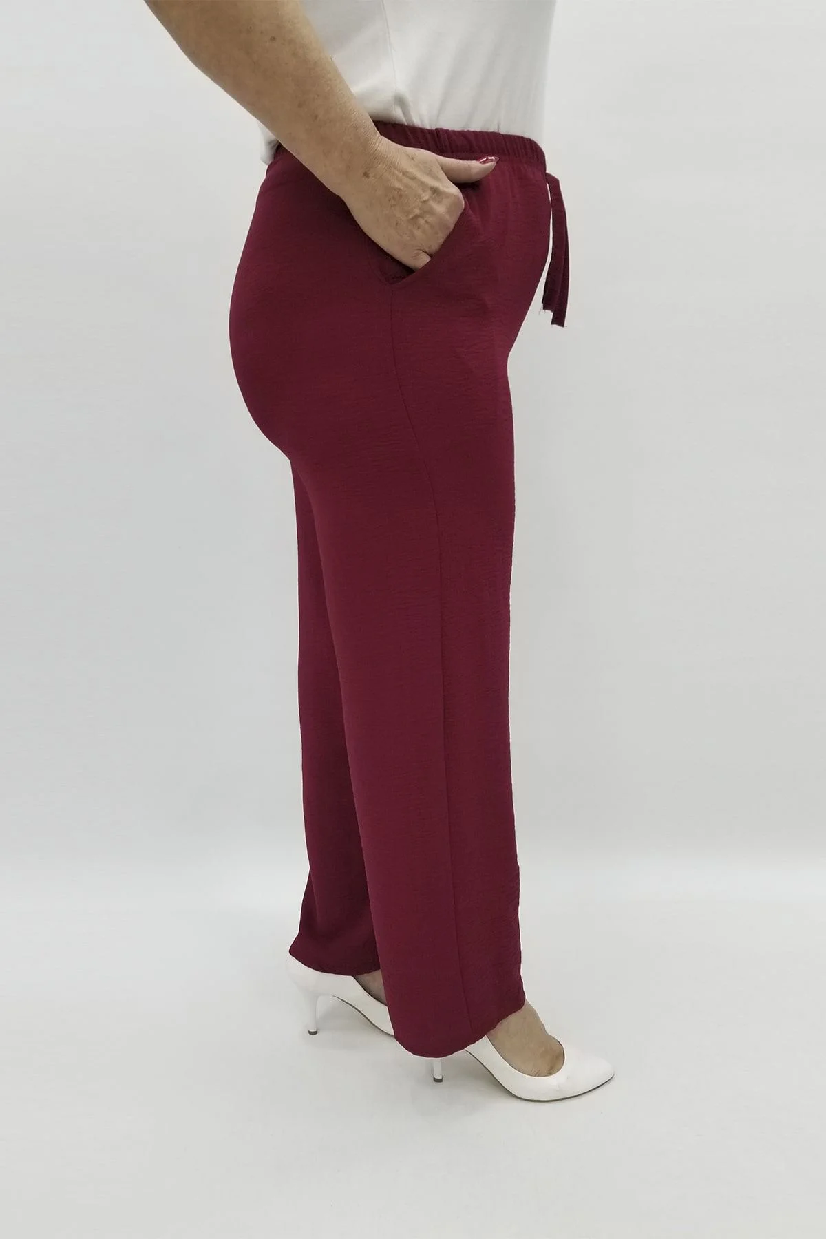 Miraggio Büyük Beden Pantolon 97399 BORDO