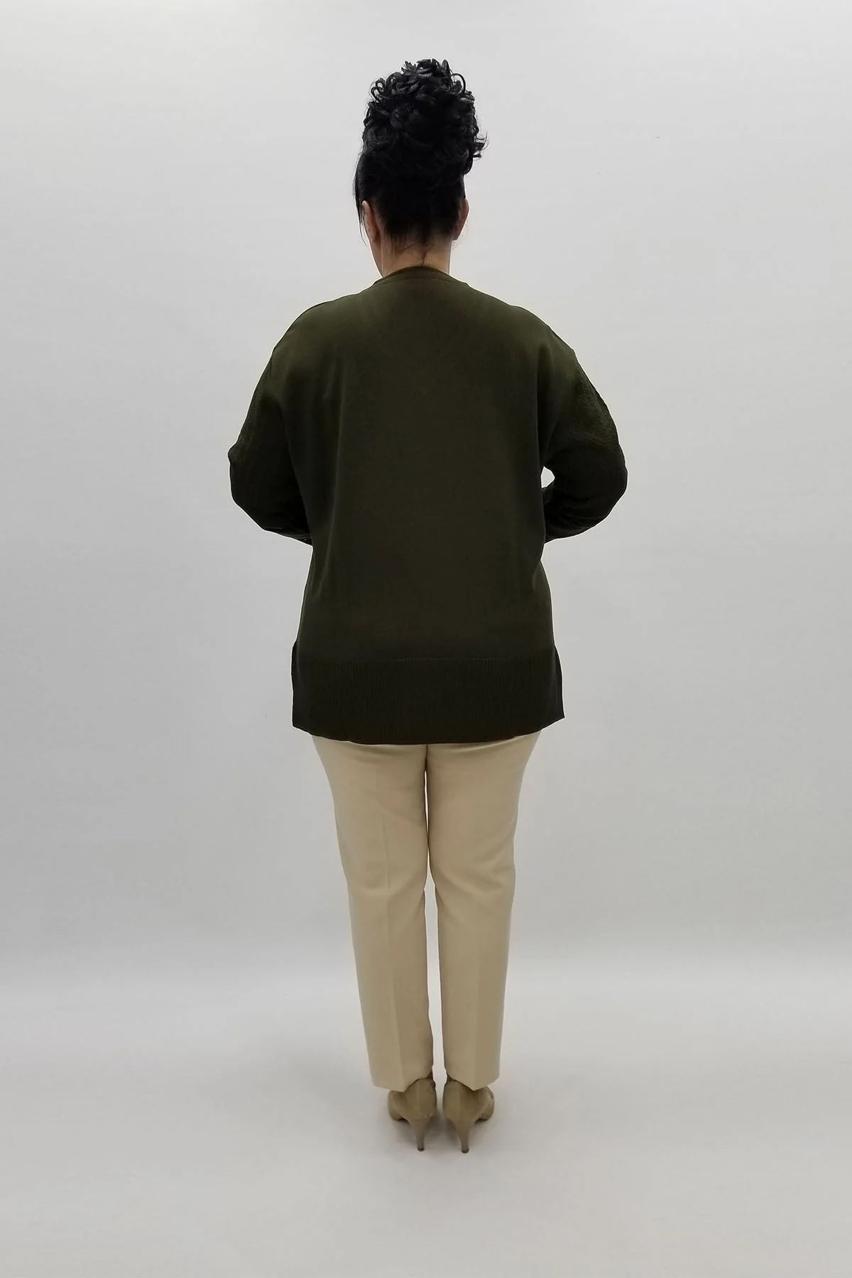 Miraggio Büyük Beden Triko 97142 HAKİ