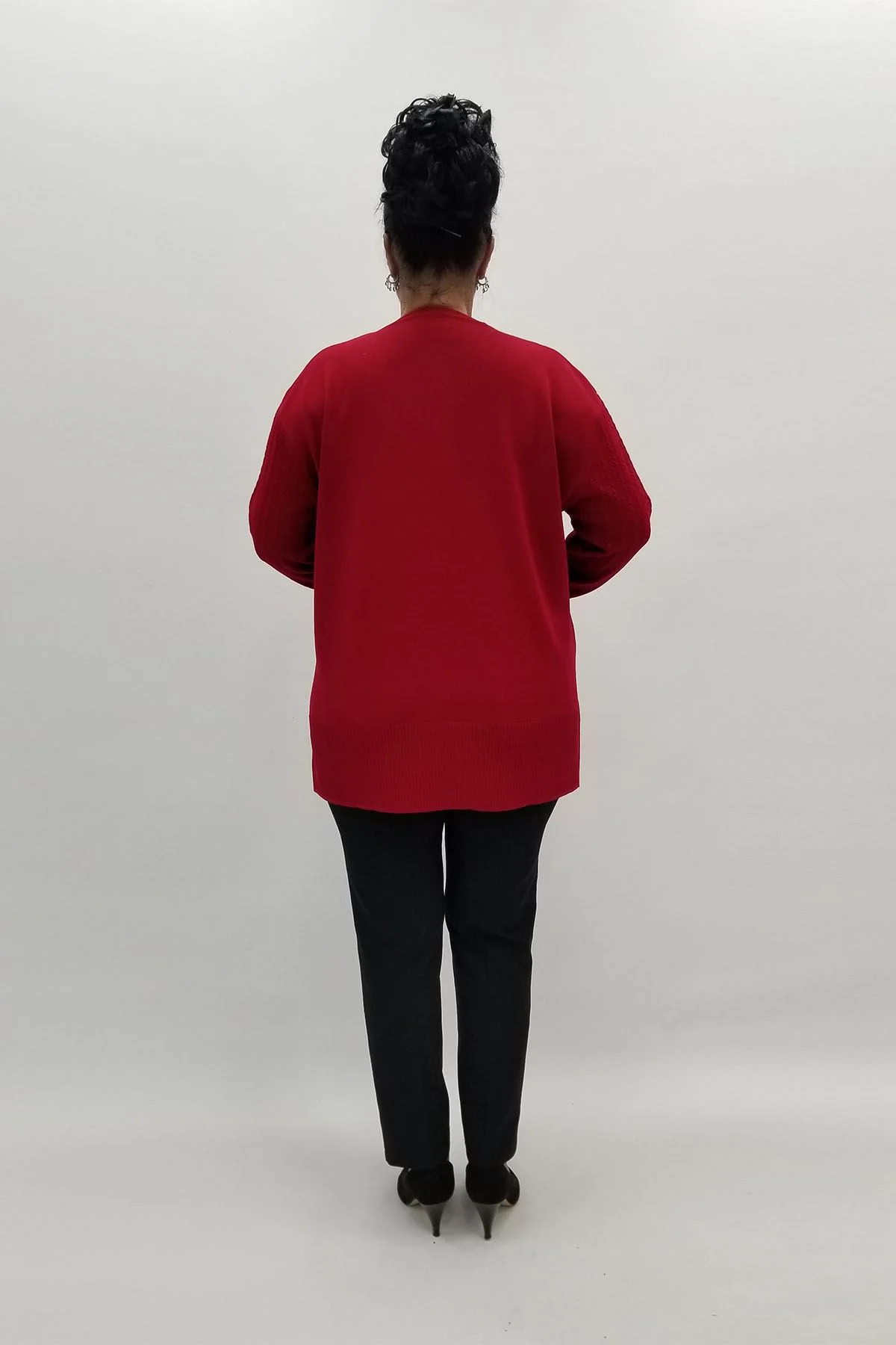 Miraggio Büyük Beden Triko 97142 KIRMIZI