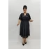 Miraggio Büyük Beden Abiye Elbise 97711 SİYAH