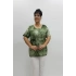 Miraggio Büyük Beden Bluz 97679 YEŞİL
