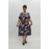 Miraggio Büyük Beden Elbise 97880 MAVİ