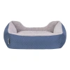 Pet Comfort Bravo Duo Kedi ve Köpek Yatağı Mavi/Gri Peluş S 55x45cm