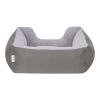 Pet Comfort Echo Kedi ve Köpek Yatağı Gri/Gri Peluş S 60x50cm