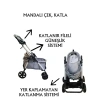 Tommy Evcil Hayvan Arabası 74,5x46,5x97,5cm Gri Max 15 Kg