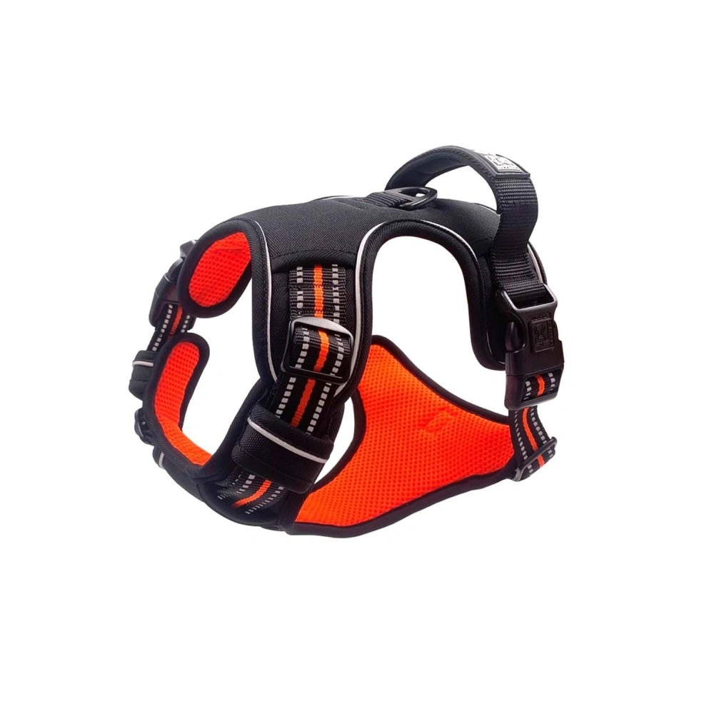 M Pets Hıkıng Reflektörlü Soft Sırt Tasması Orange L