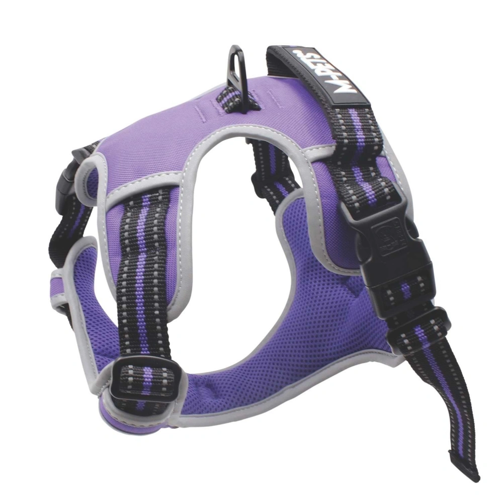 M-Pets Hıkıng Reflektörlü Soft Sırt Tasması Purple S